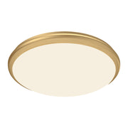 Malta 15-in Brushed Gold LED Flush Mount