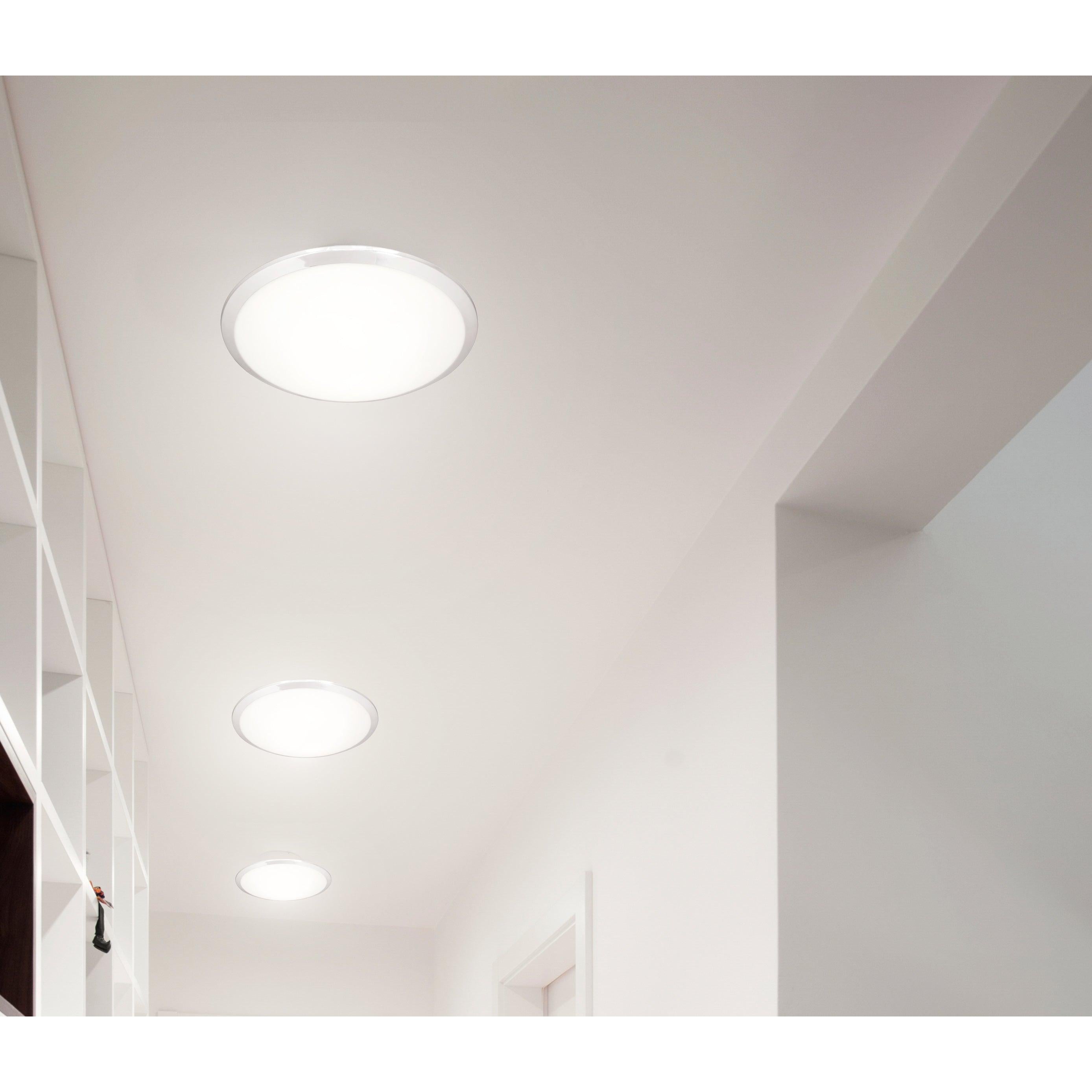 Malta 15-in Chrome LED Flush Mount
