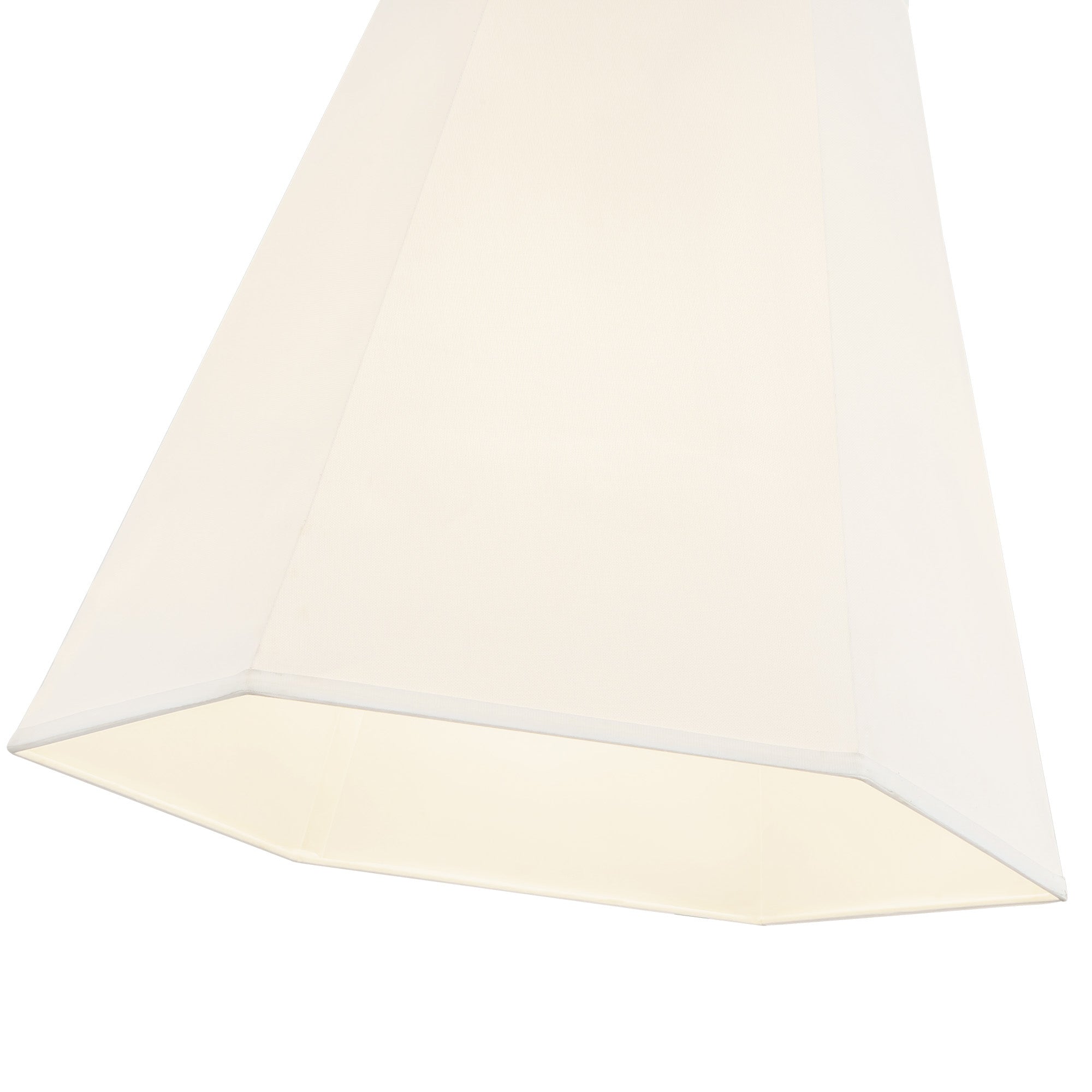 Manila 22-in Aged Gold/White Linen 3 Lights Pendant