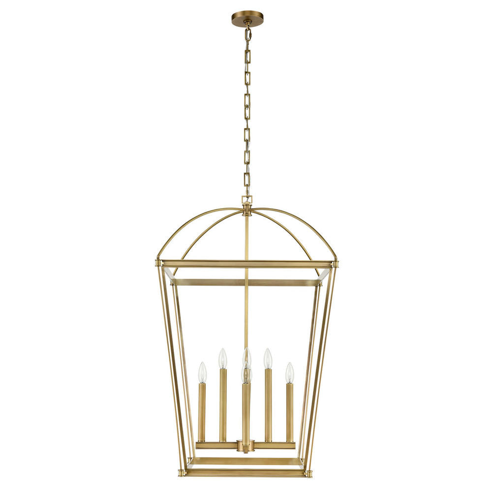 Alora Lighting MANOR PD312224VB Foyer Traditional - Vintage Brass