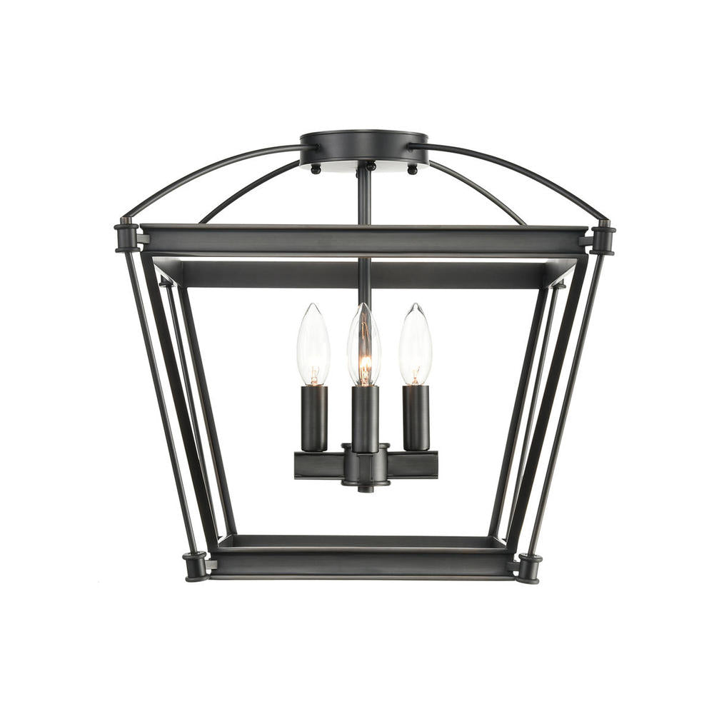 Alora Lighting MANOR SF312204UB Semi Flush Mt Contemporary - Urban Bronze