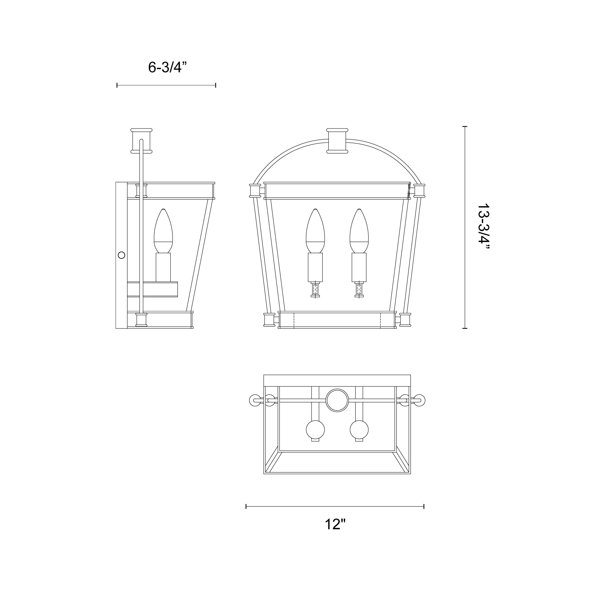 Manor Urban Bronze 2 Lights Wall/Vanity