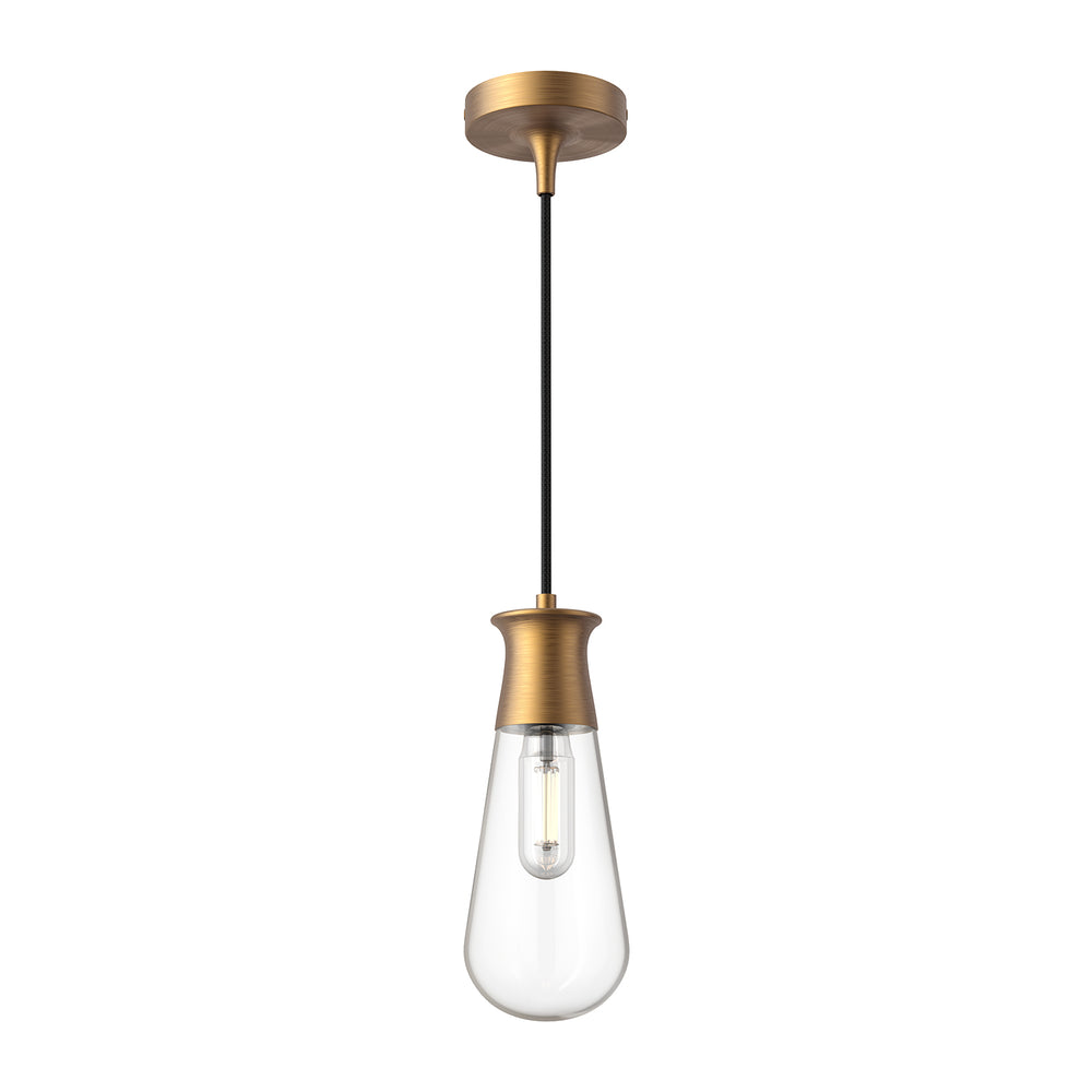 ALORA MOOD Lighting PD464001AG Pendant, 1 Light, Aged Gold