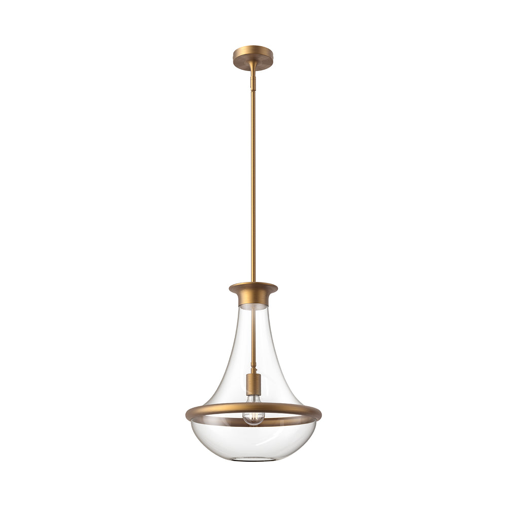 ALORA MOOD Lighting Marcel PD464014AG Pendant Light Fixture, UL Damp Rated, Aged Gold