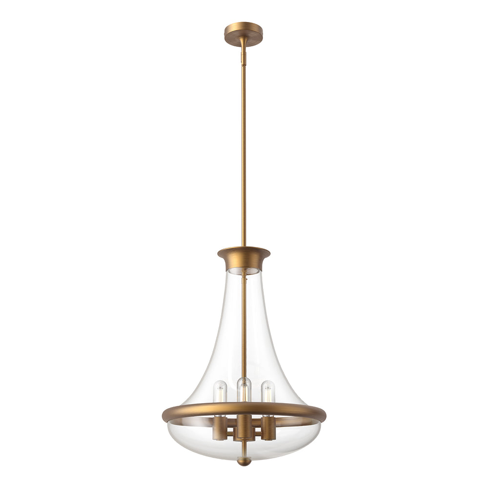 ALORA MOOD Lighting PD464018AG Pendant Light Fixture, UL Damp Rated, Aged Gold