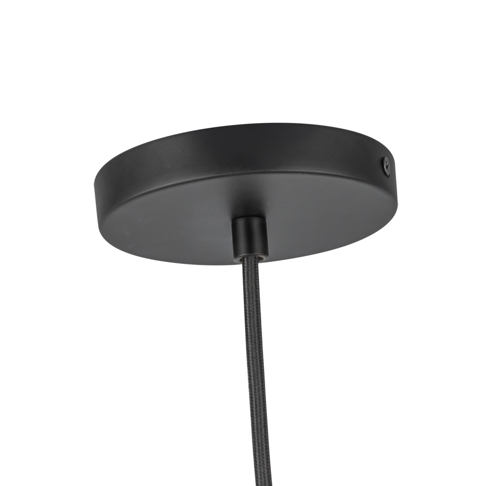 Marco 12-in,196-in Black/Opal Glass LED Pendant