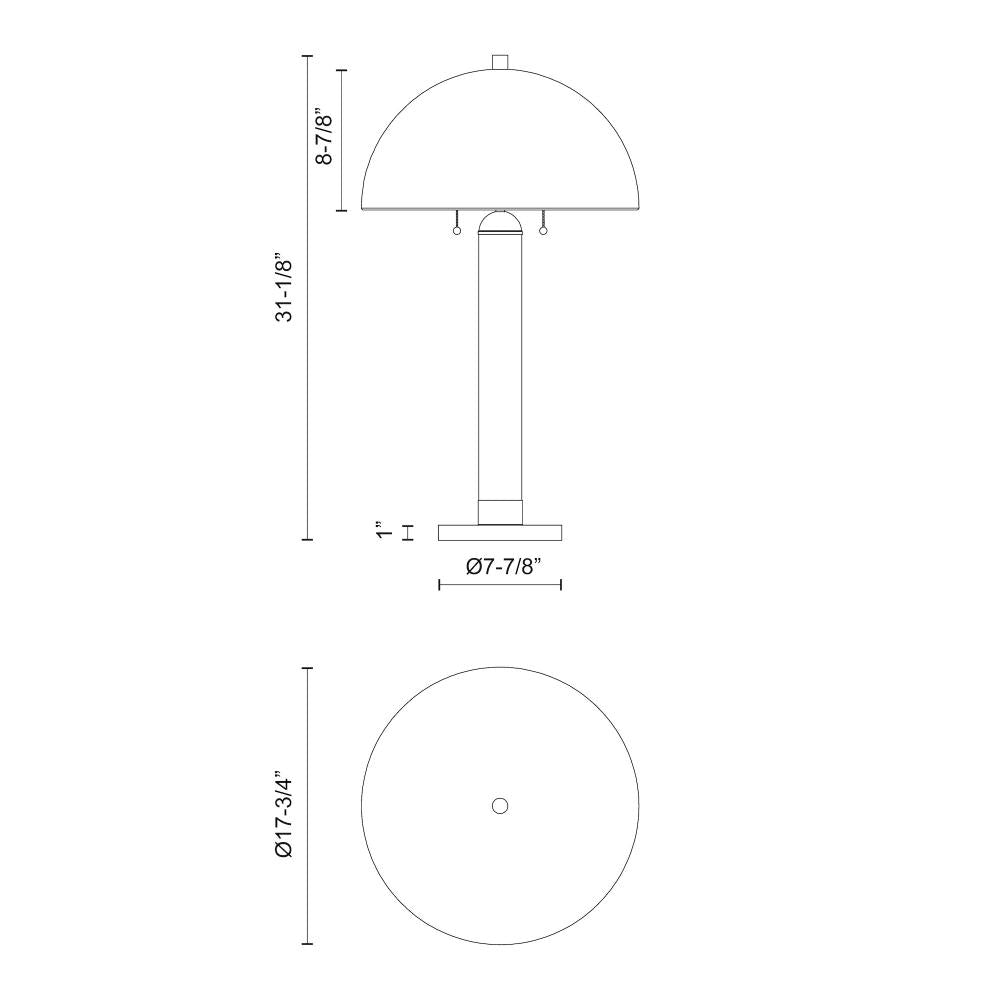 Alora Lighting MARGAUX TL565019MB Lamp - Matte Black