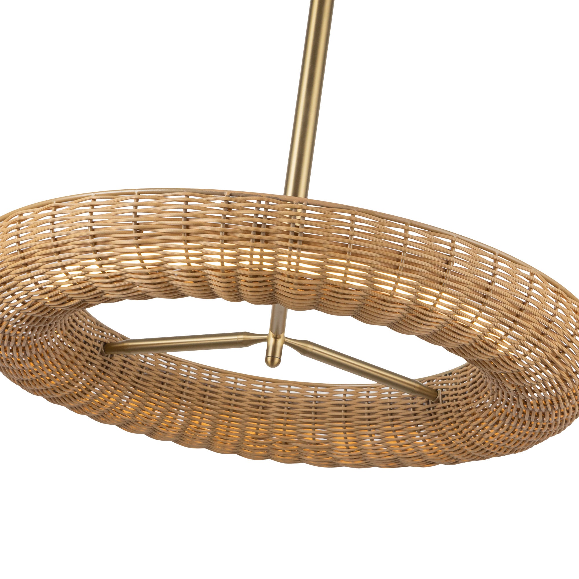 Maris 24-in Brushed Gold LED Chandelier