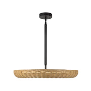 Maris 24-in Matte Black LED Chandelier