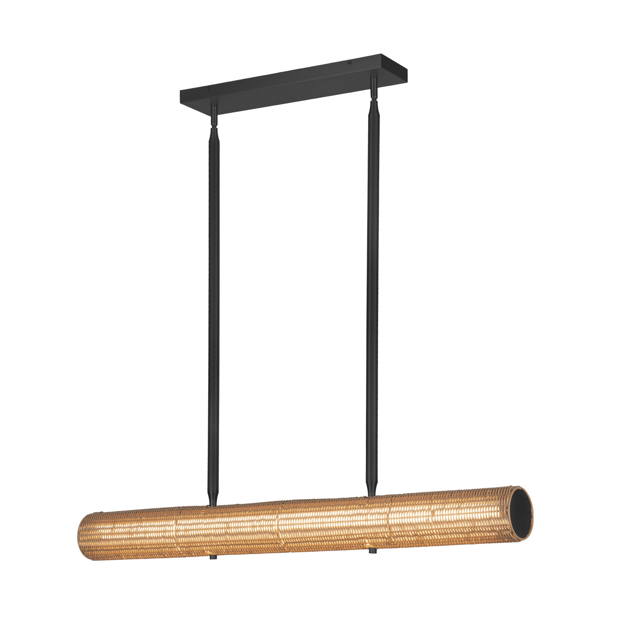 Maris 42-in Matte Black LED Linear Pendant