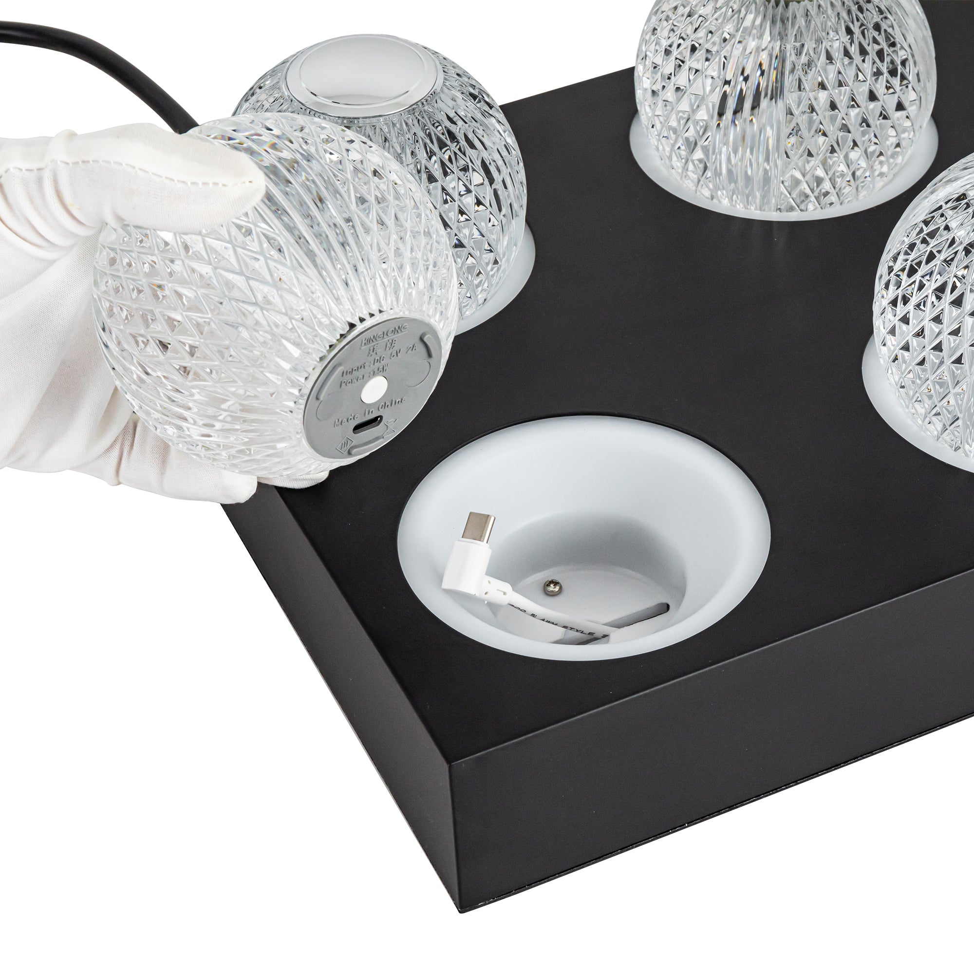 Marni 8-unit Black Charging Station