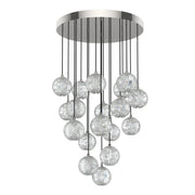 Marni 18 Light Polished Nickel LED Multi Pendant