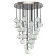 Marni 30 Light Polished Nickel LED Multi Pendant