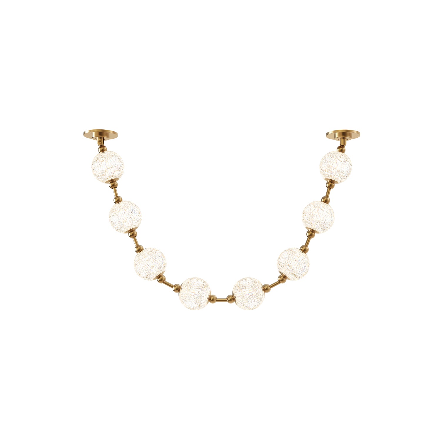 Marni 5-ft Natural Brass LED Pendant