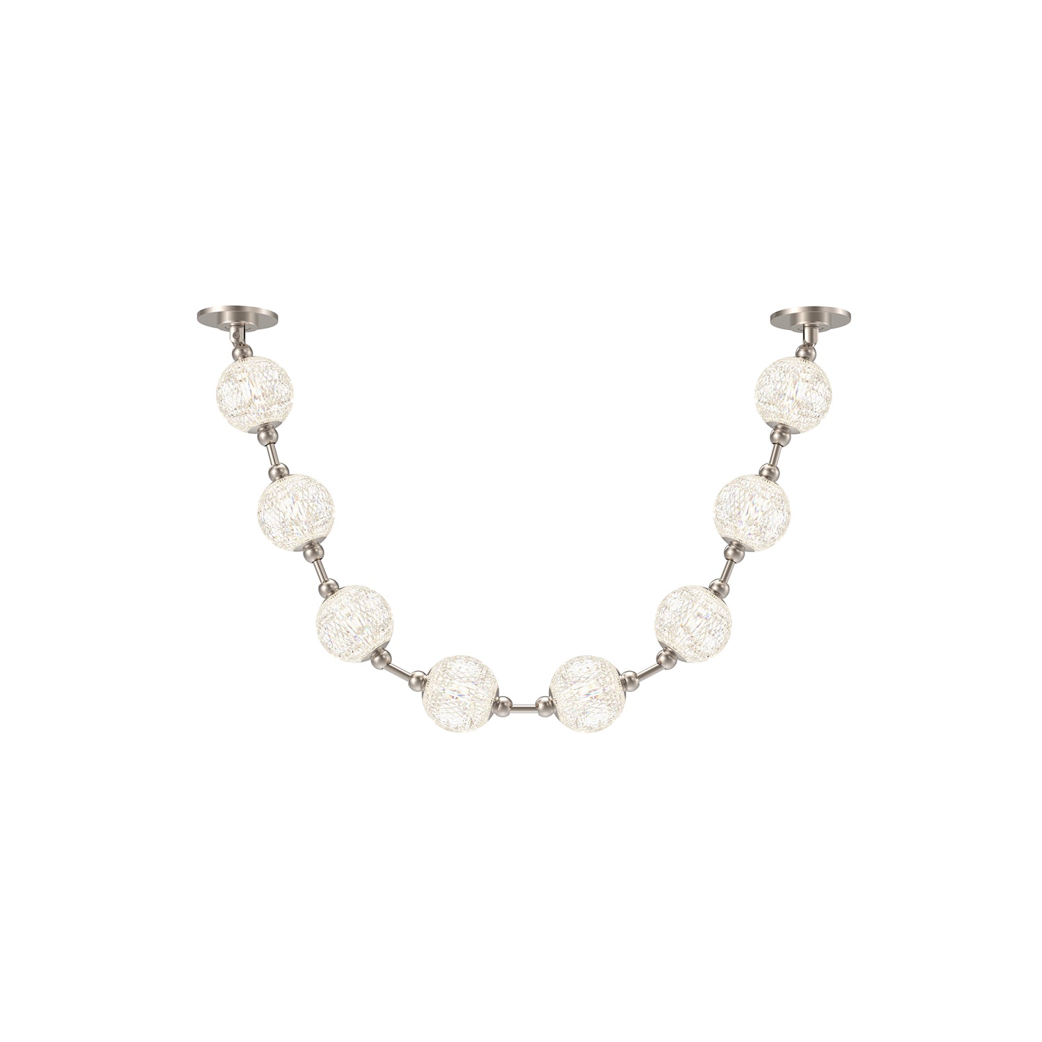 Marni 5-ft Polished Nickel LED Pendant