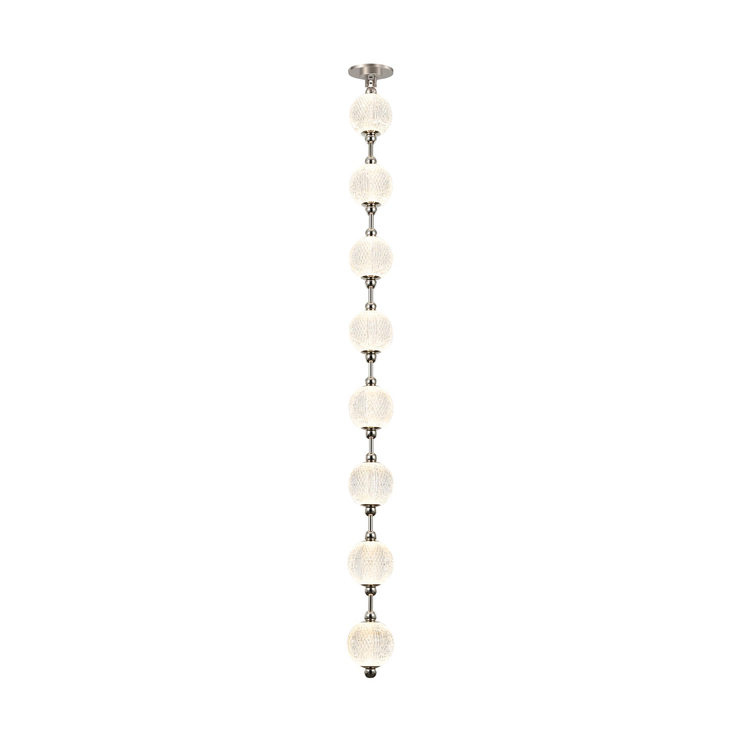 Marni 5-ft Polished Nickel LED Pendant