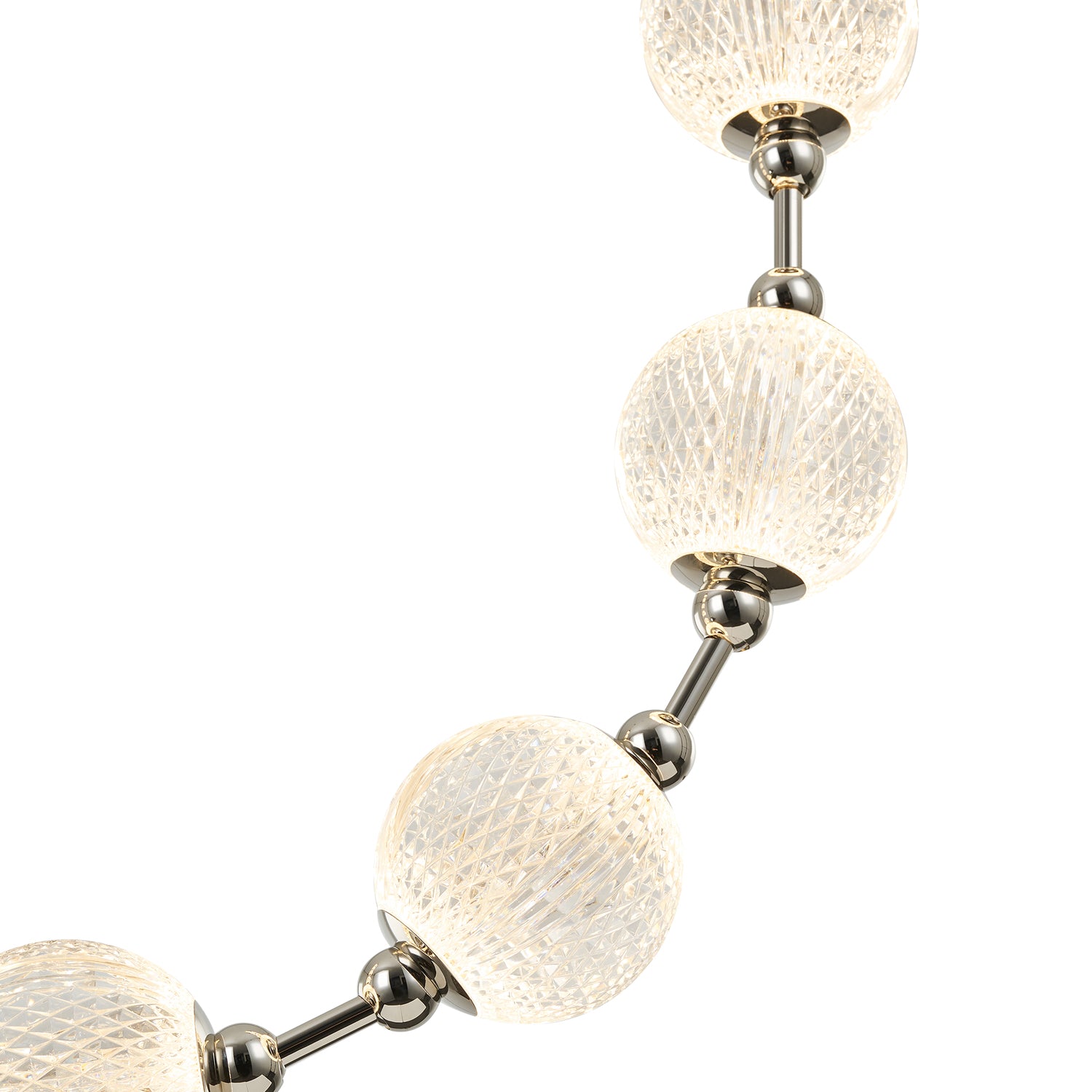 Marni 5-ft Polished Nickel LED Pendant
