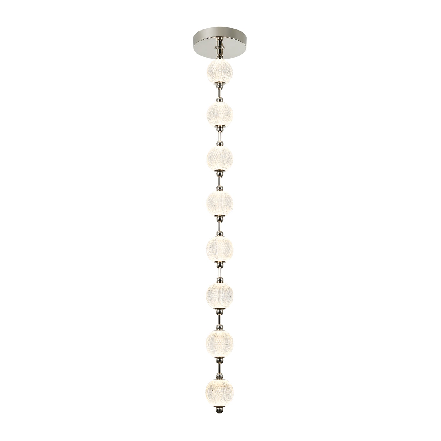 Marni 5-ft Polished Nickel LED Pendant