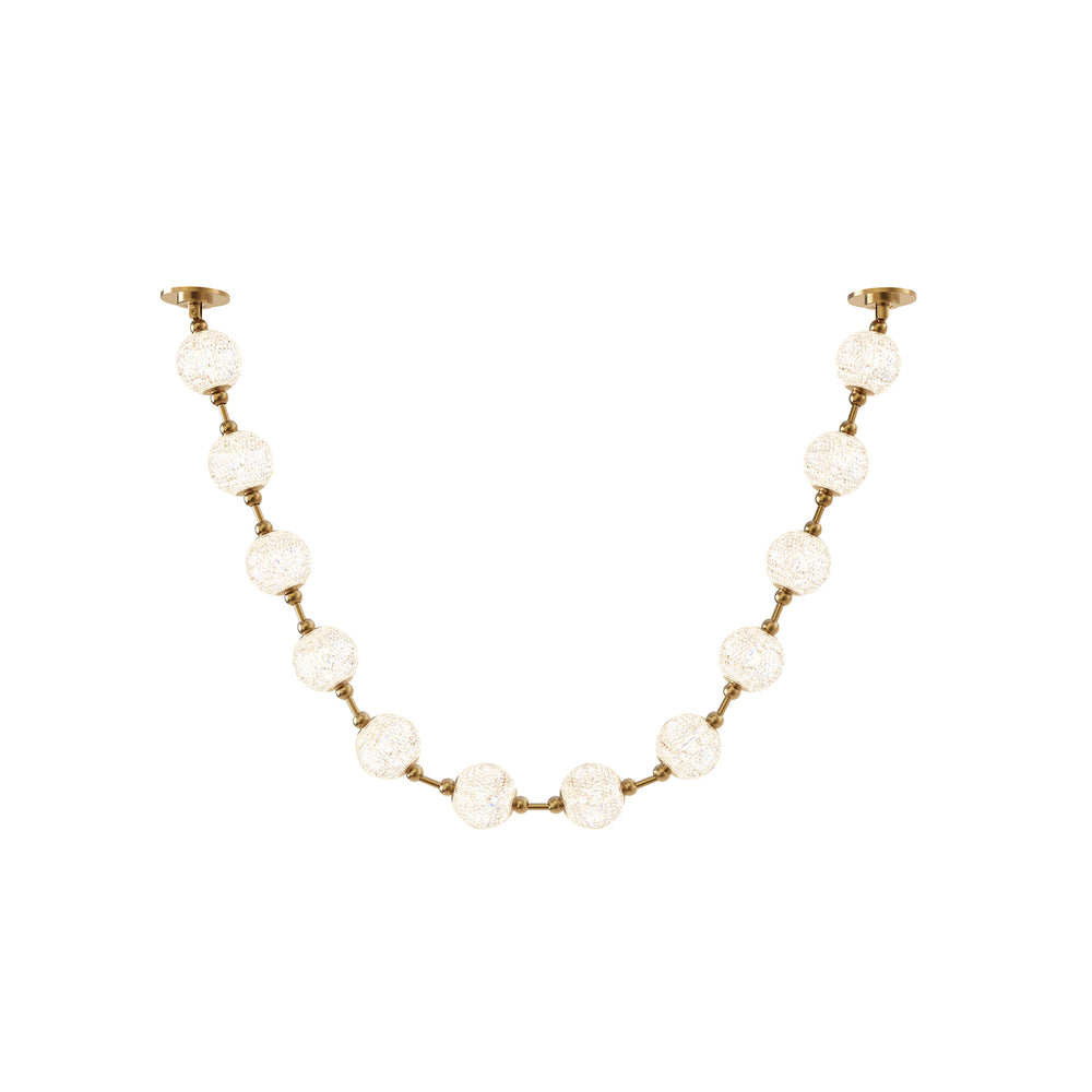 ALORA Lighting PD321712NB-RT Pendant, 7-ft, Natural Brass, LED