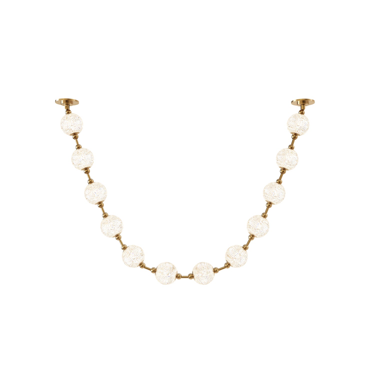 Marni 7-ft Natural Brass LED Pendant