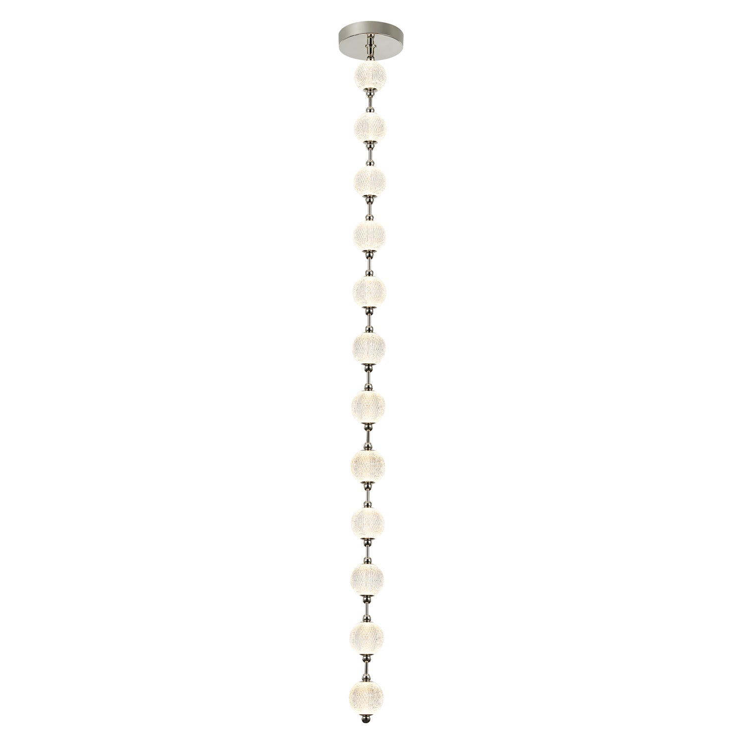 Marni 7-ft Polished Nickel LED Pendant