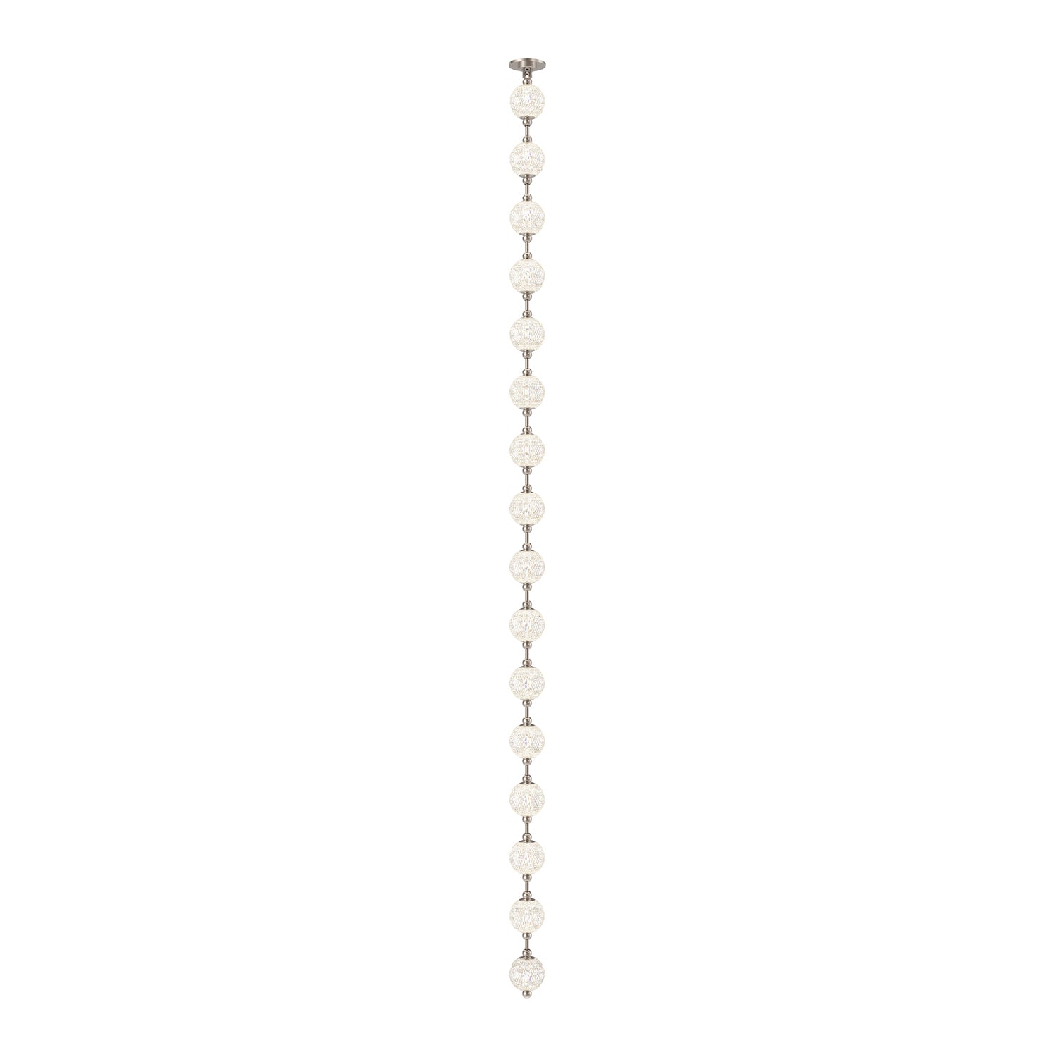 Marni 9.5-ft Polished Nickel LED Pendant