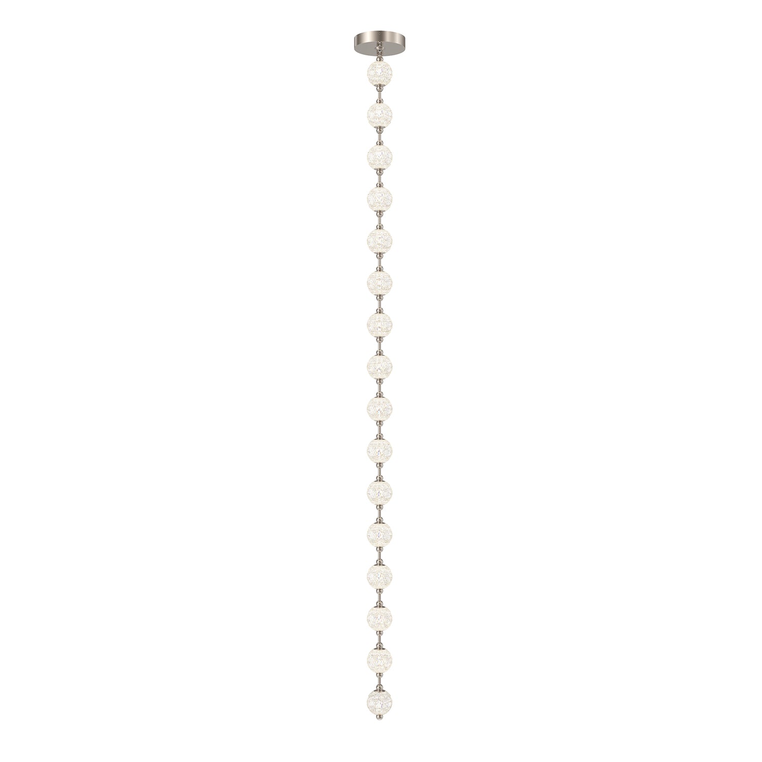 Marni 9.5-ft Polished Nickel LED Pendant