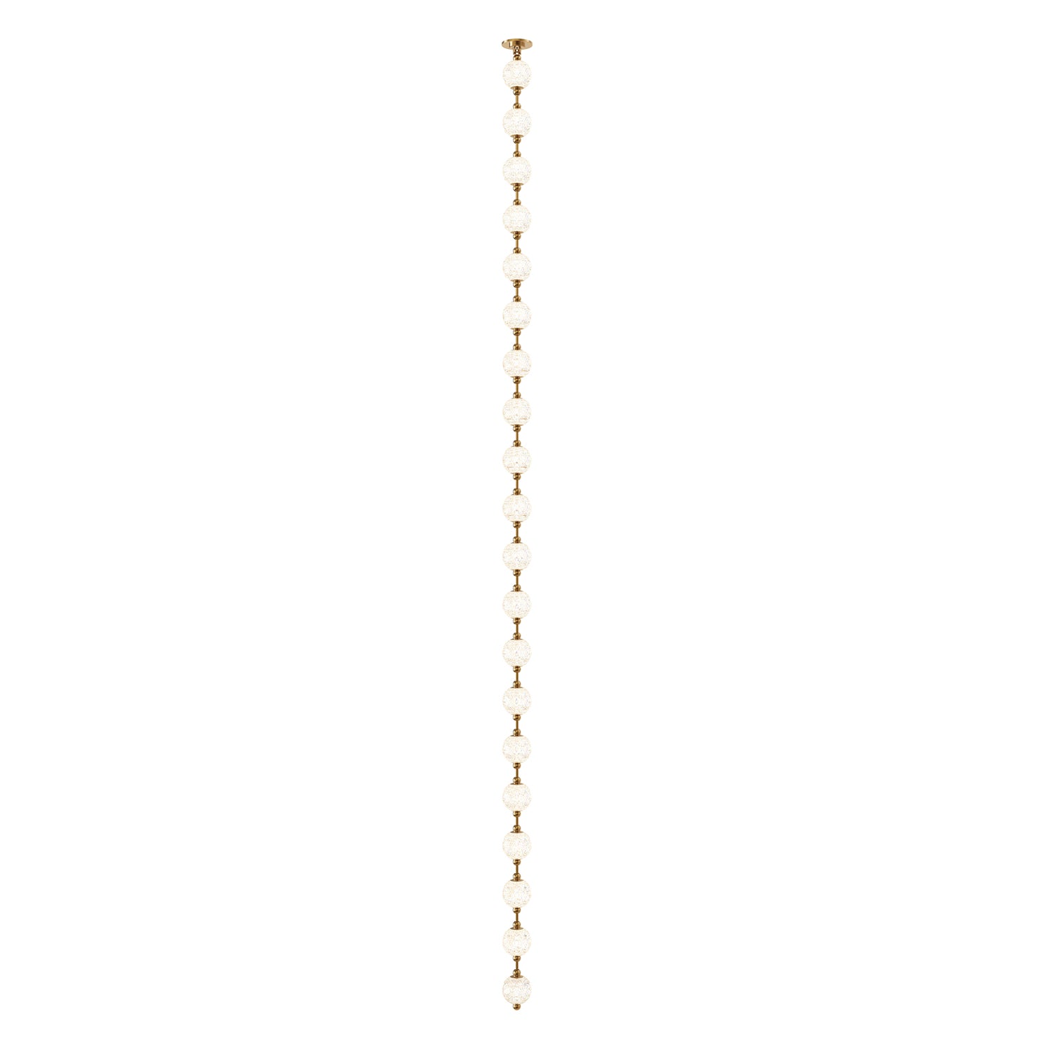 Marni 12-ft Natural Brass LED Pendant
