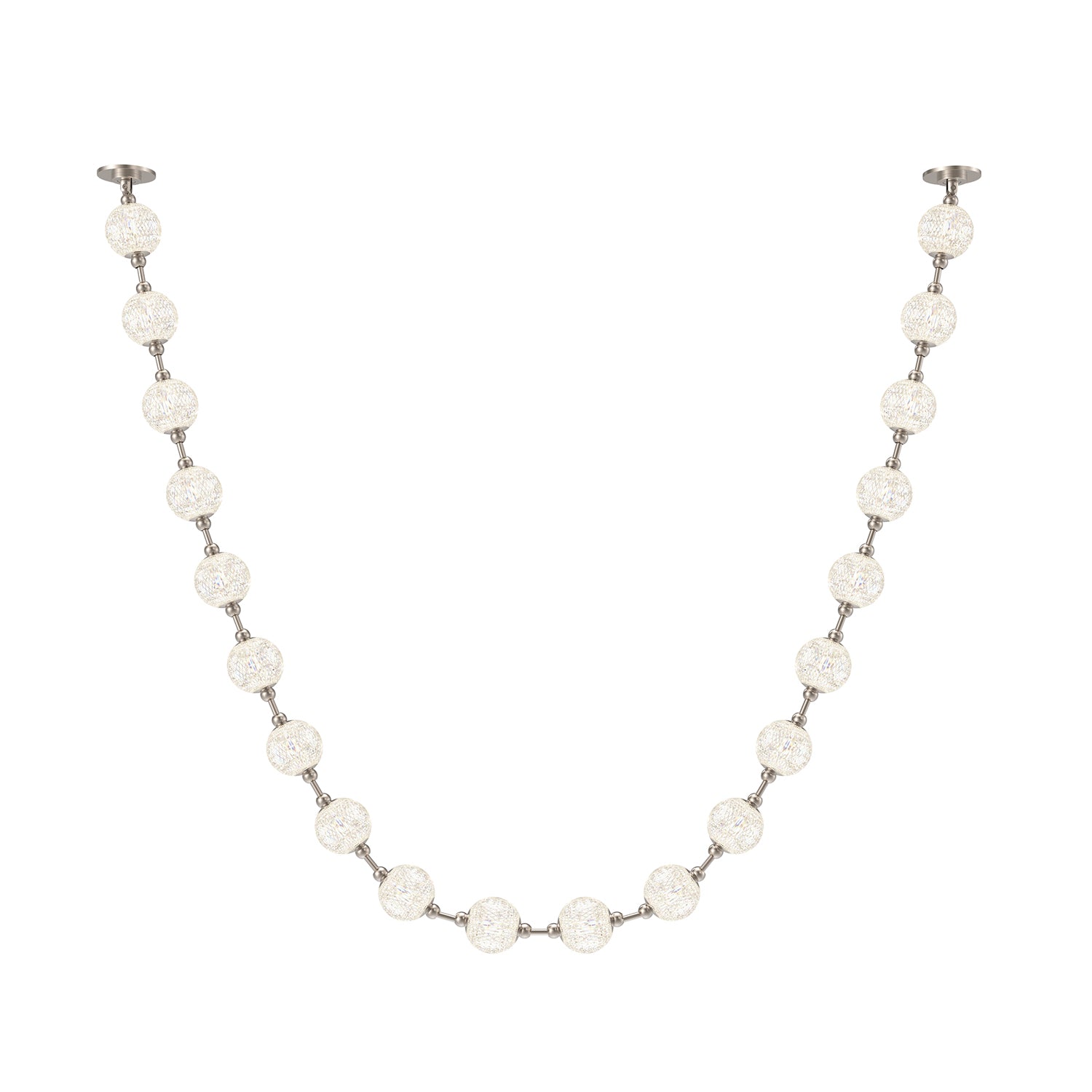 Marni 12-ft Polished Nickel LED Pendant