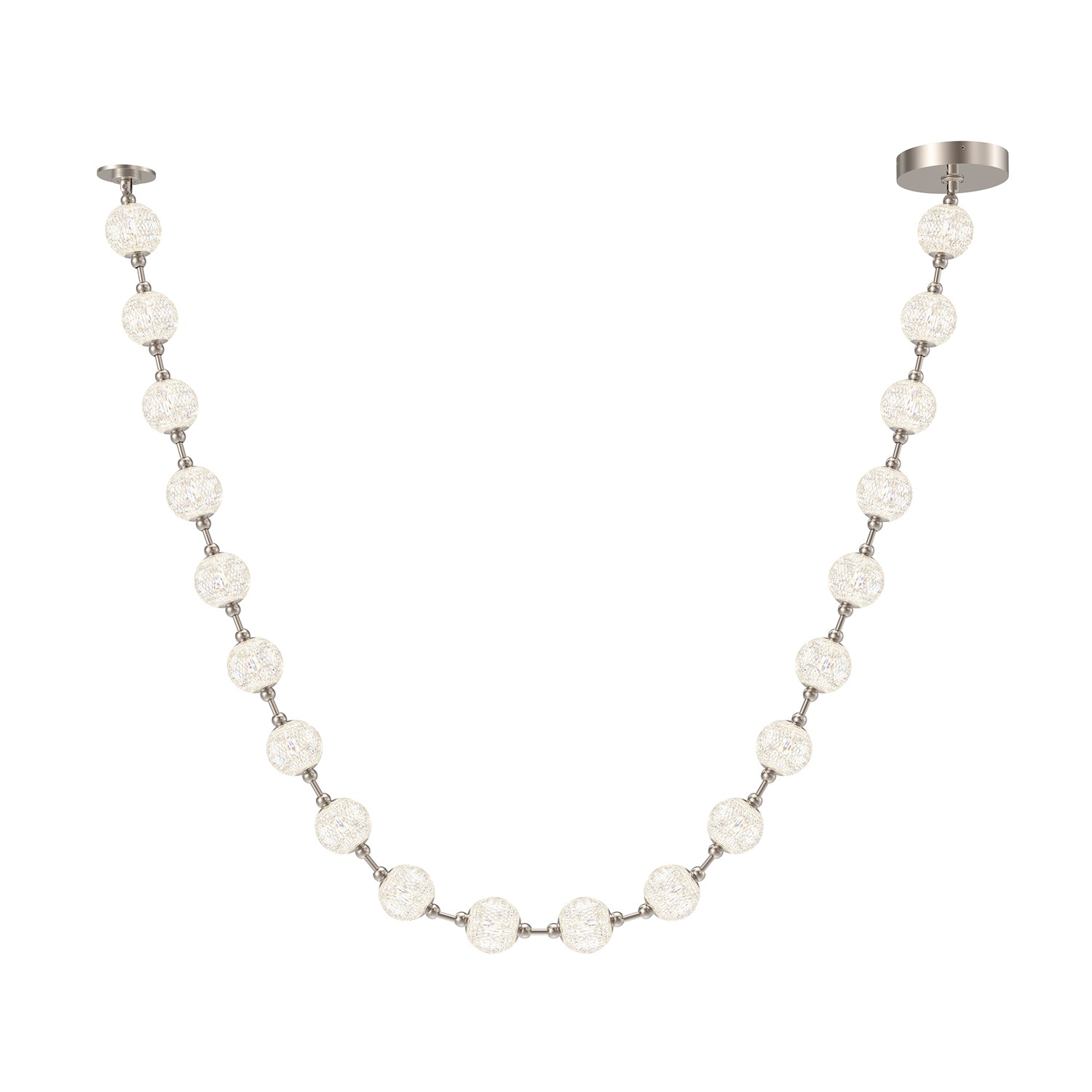 Marni 12-ft Polished Nickel LED Pendant