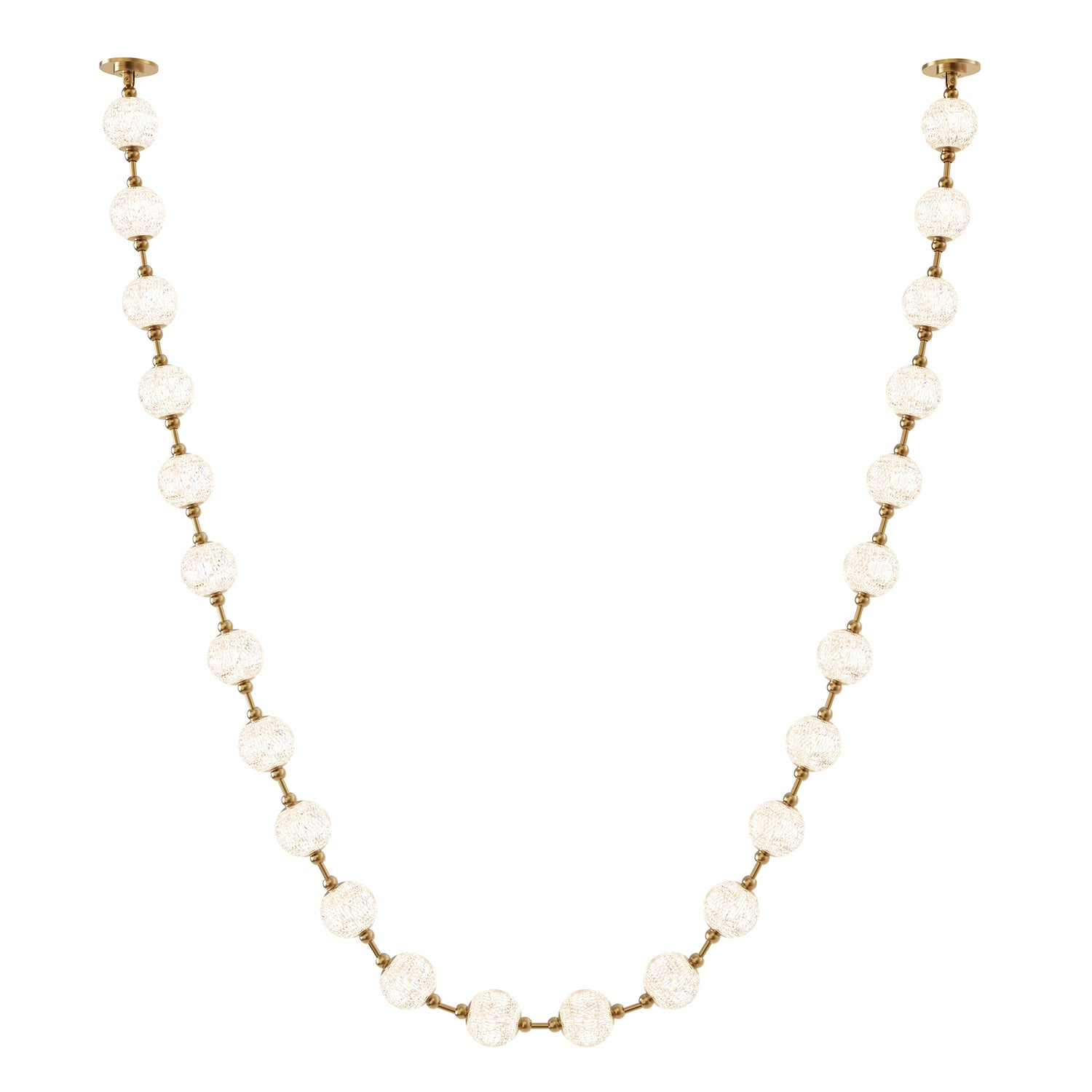 Marni 14-ft Natural Brass LED Pendant