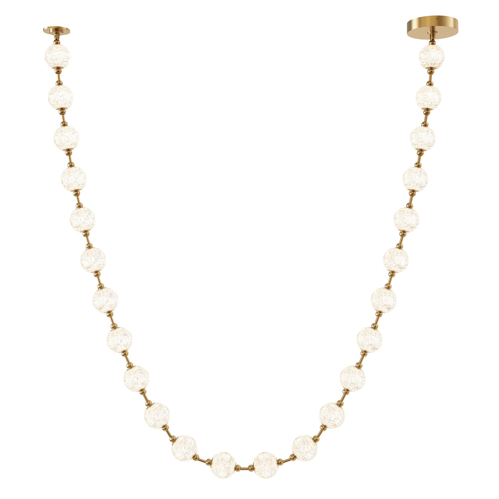 ALORA Lighting PD321724NB Marni 14-ft Pendant, UL Damp Rated, Natural Brass