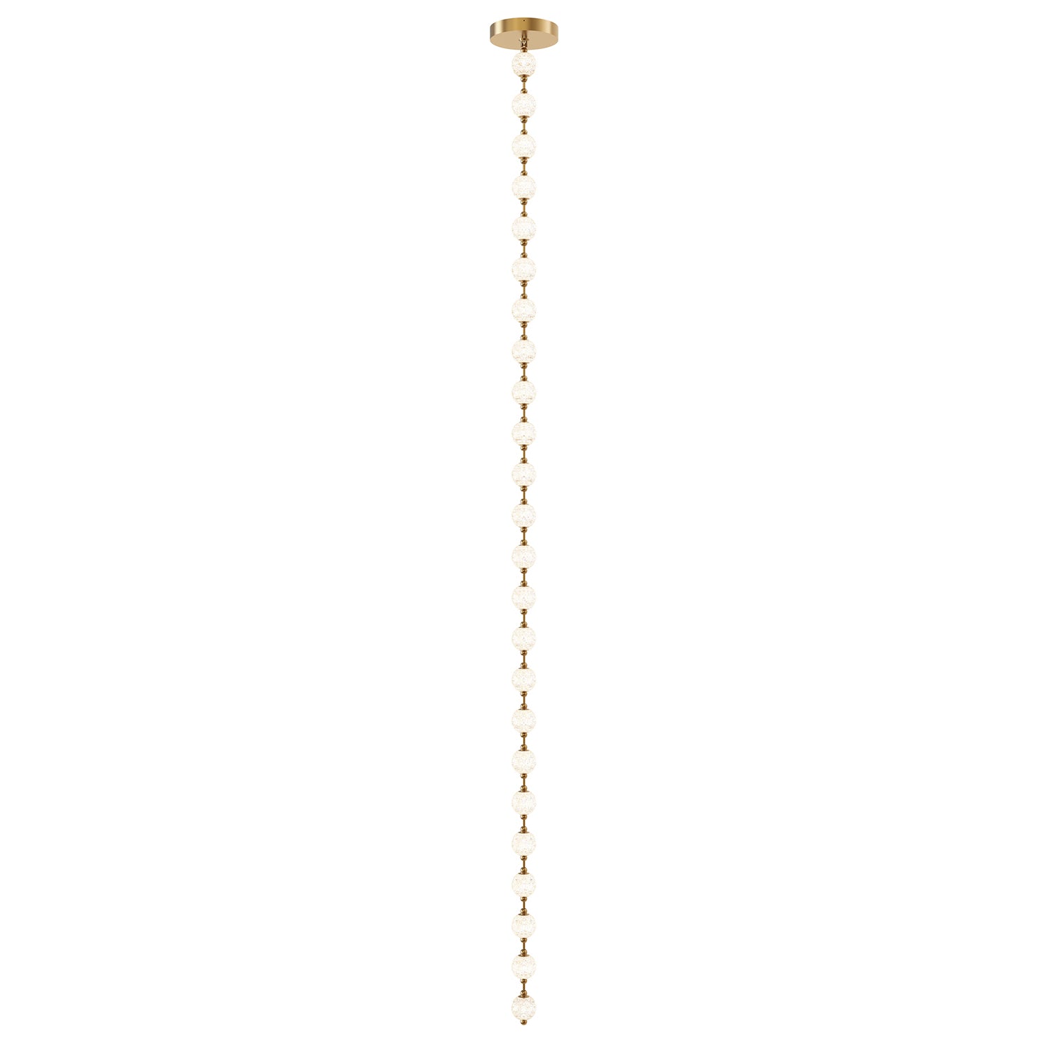Marni 14-ft Natural Brass LED Pendant
