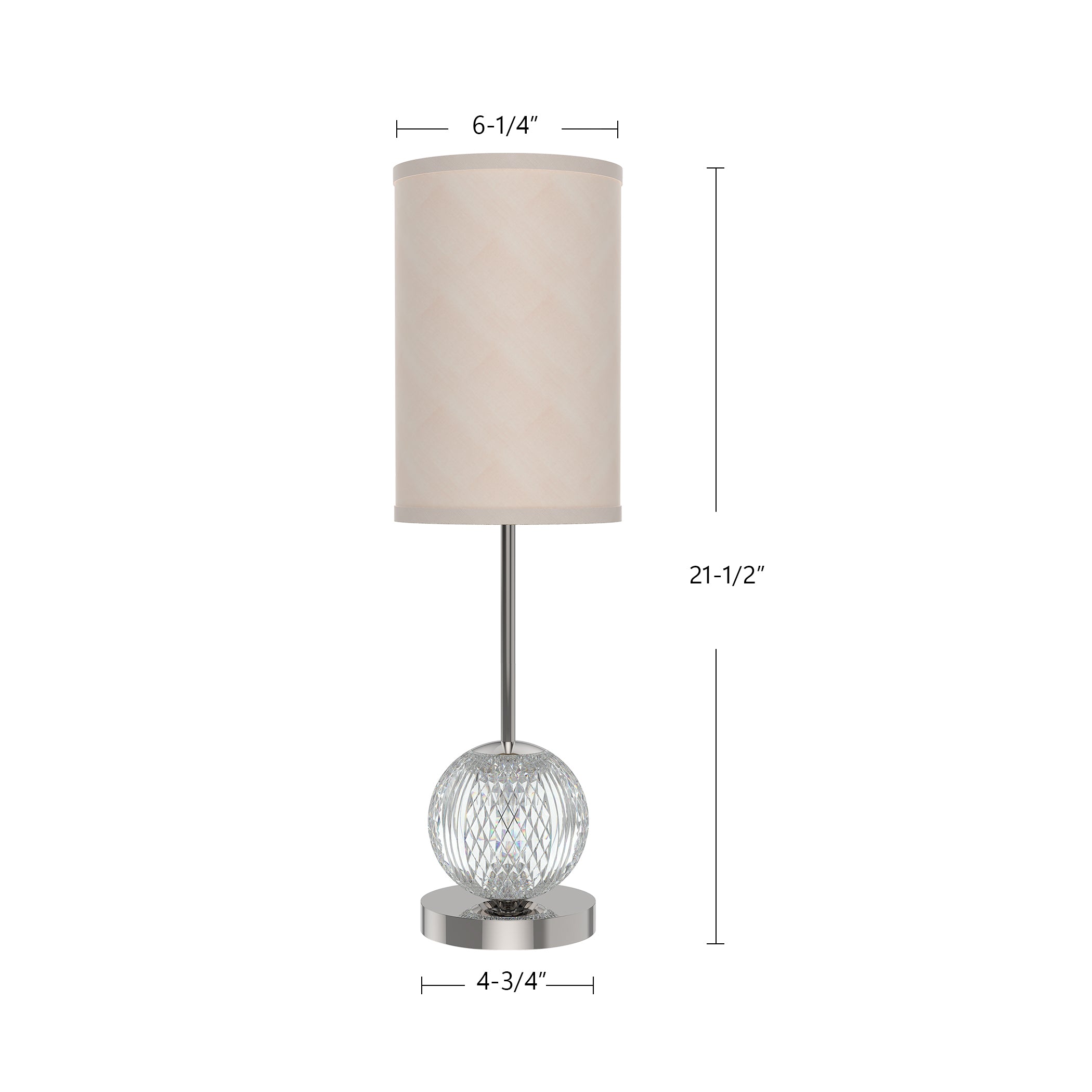 Marni 21-in Natural Brass/White Linen LED Table Lamp