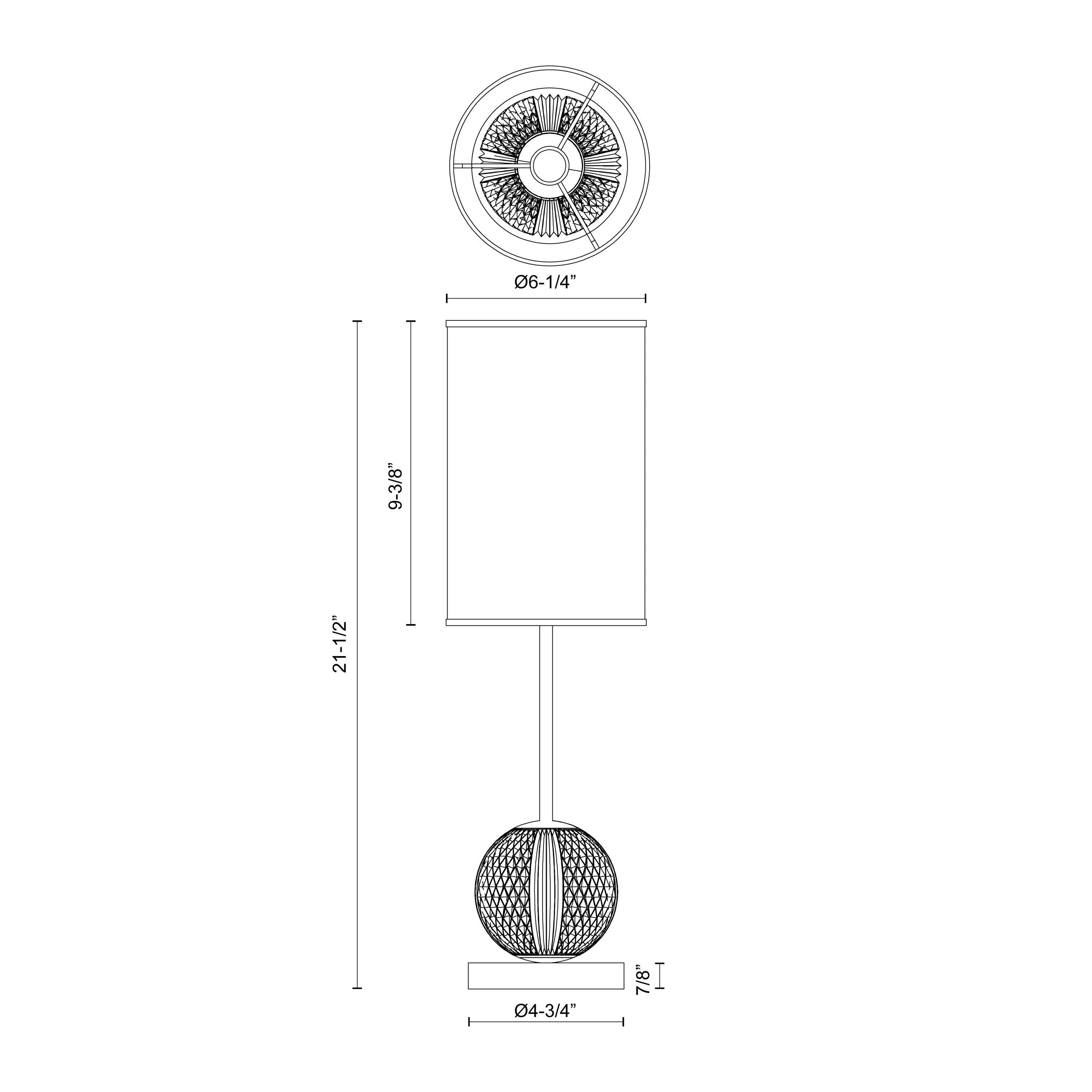Marni 21-in Natural Brass/White Linen LED Table Lamp