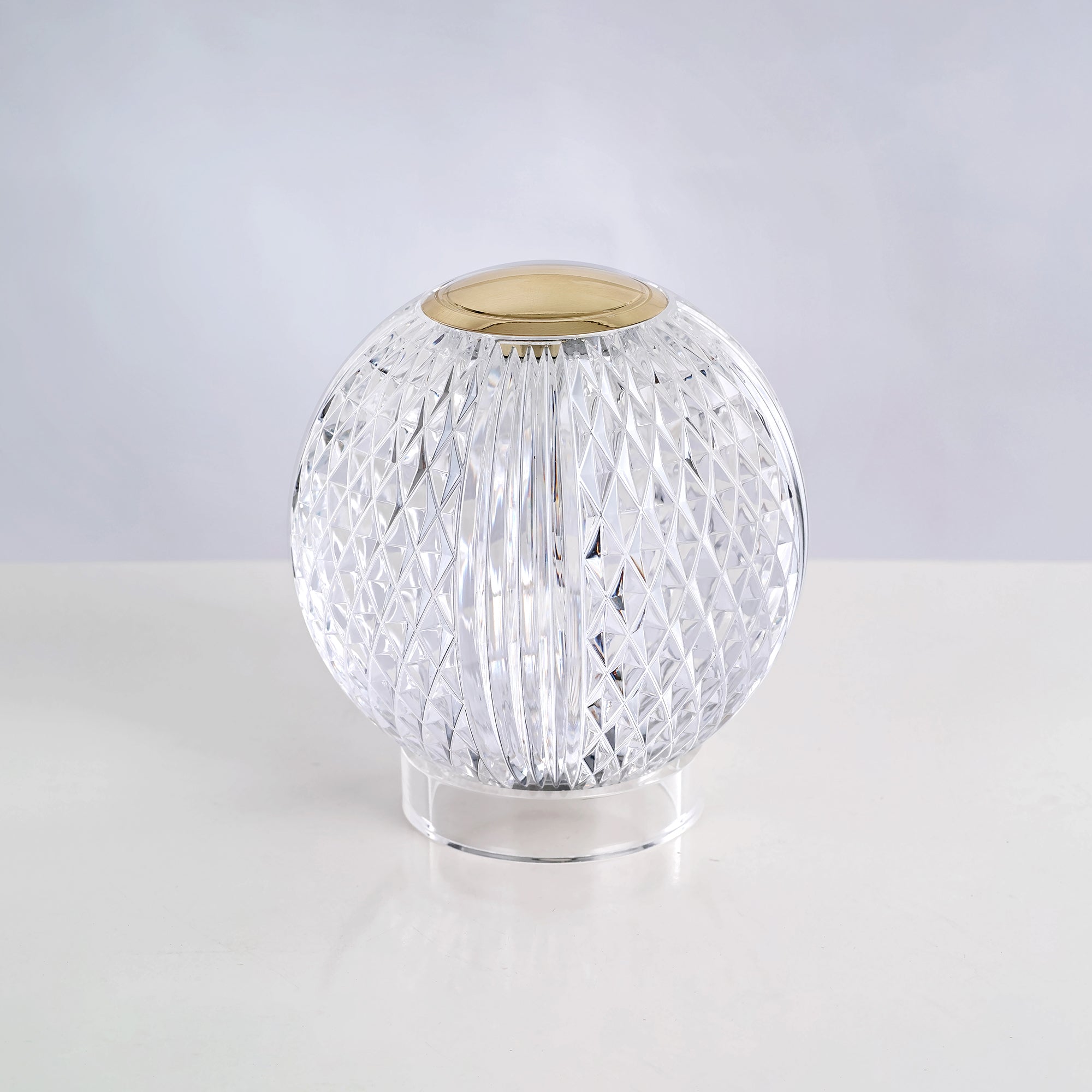 Marni 3-in Natural Brass LED Table Lamp