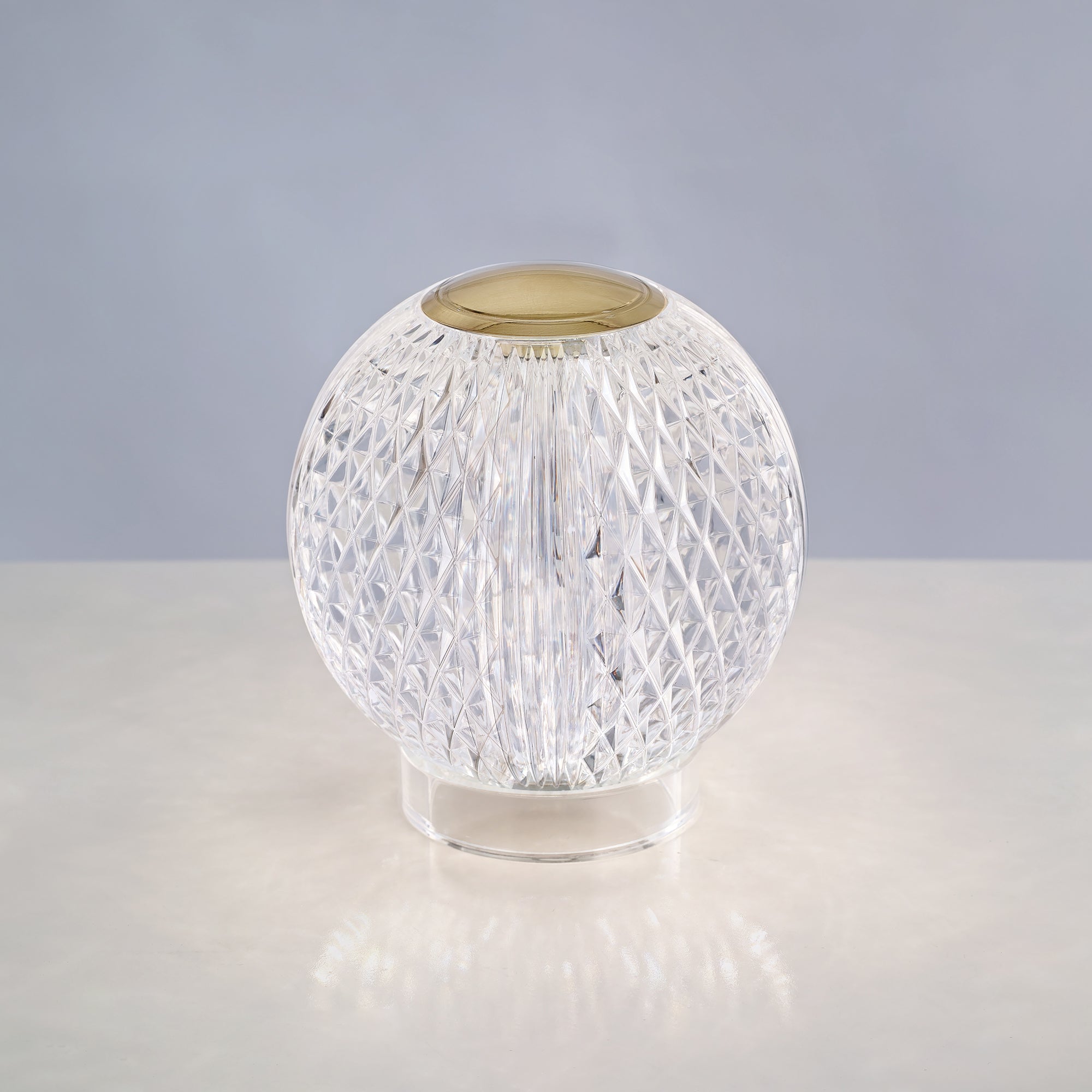 Marni 3-in Natural Brass LED Table Lamp