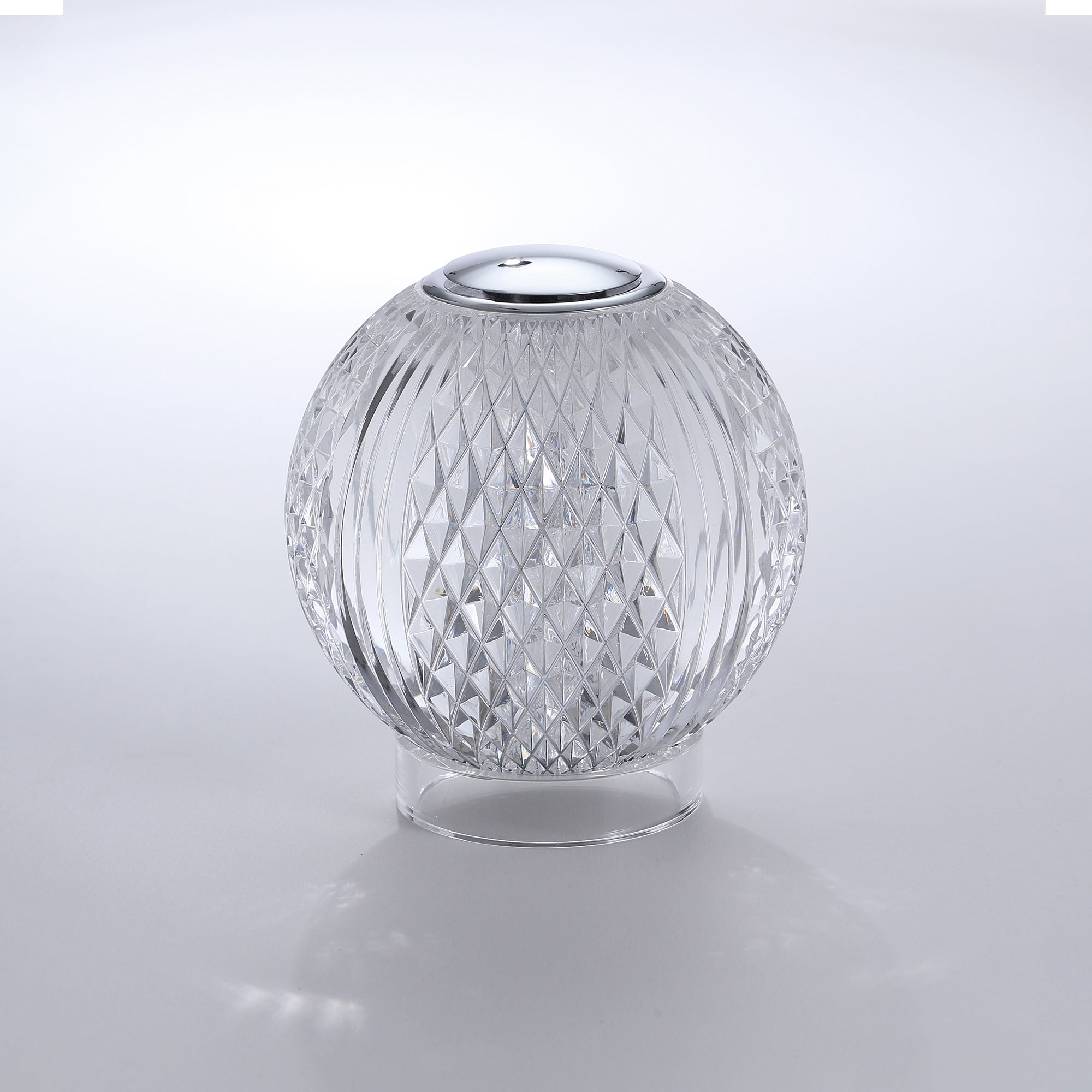 Marni 3-in Polished Nickel LED Table Lamp