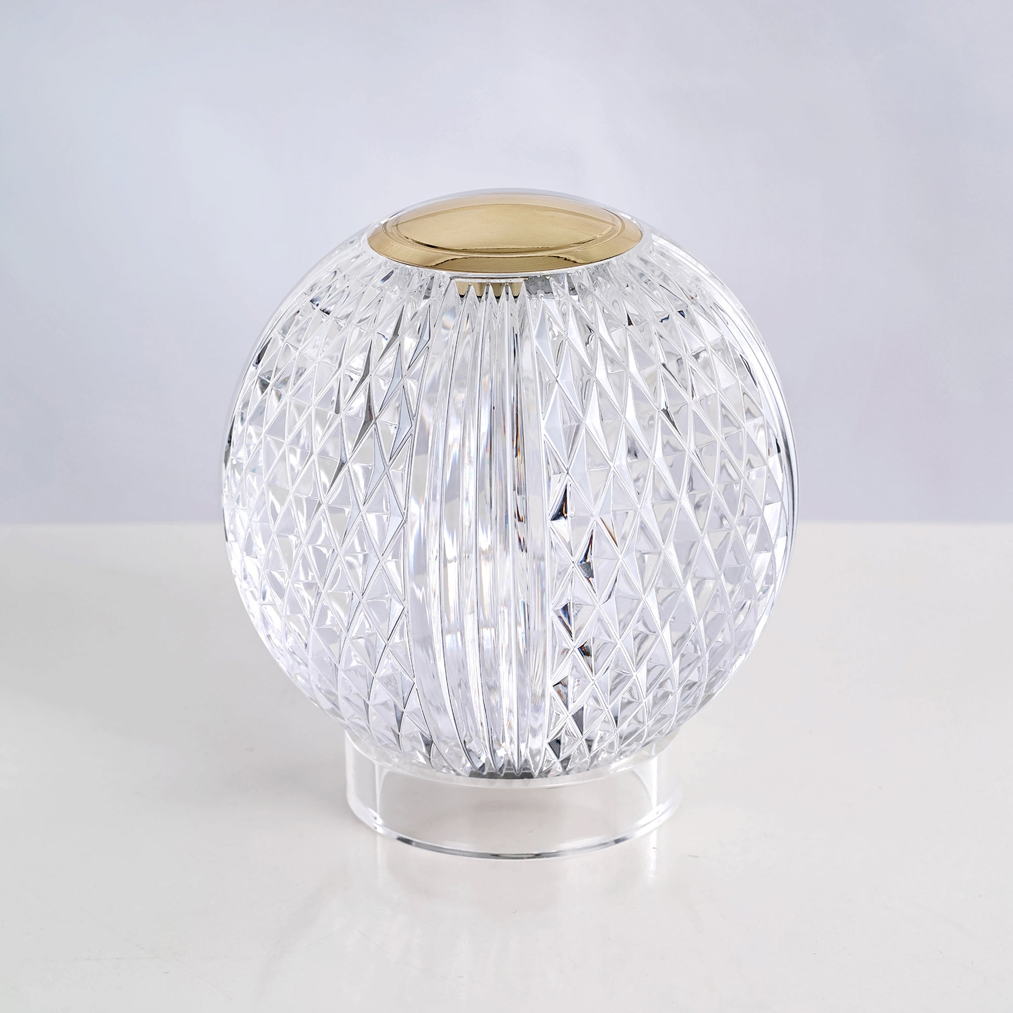 Marni 4-in Natural Brass LED Table Lamp