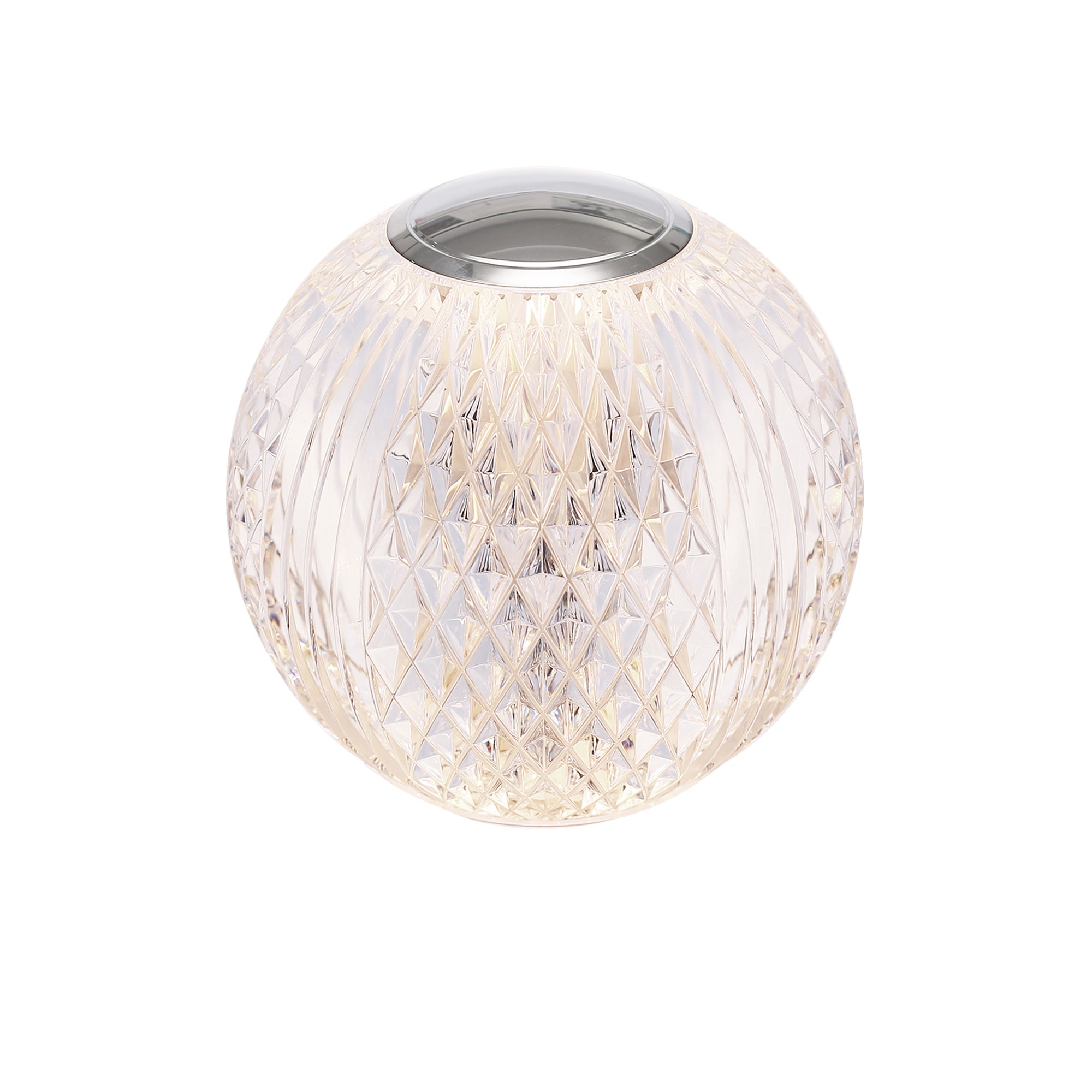 Marni 4-in Polished Nickel LED Table Lamp