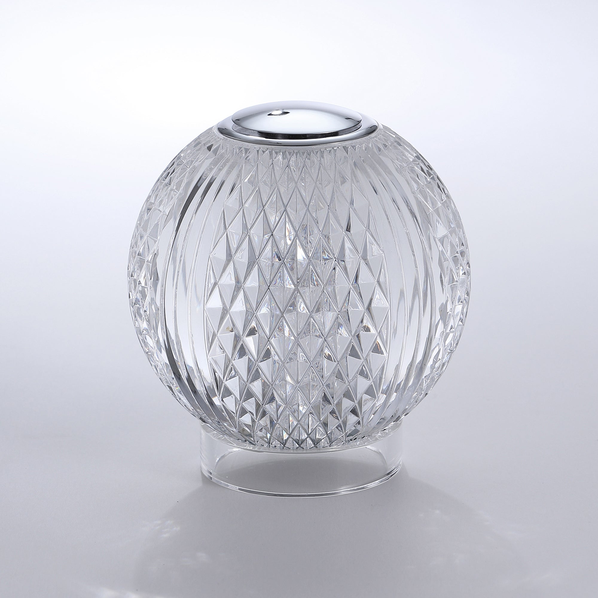 Marni 4-in Polished Nickel LED Table Lamp