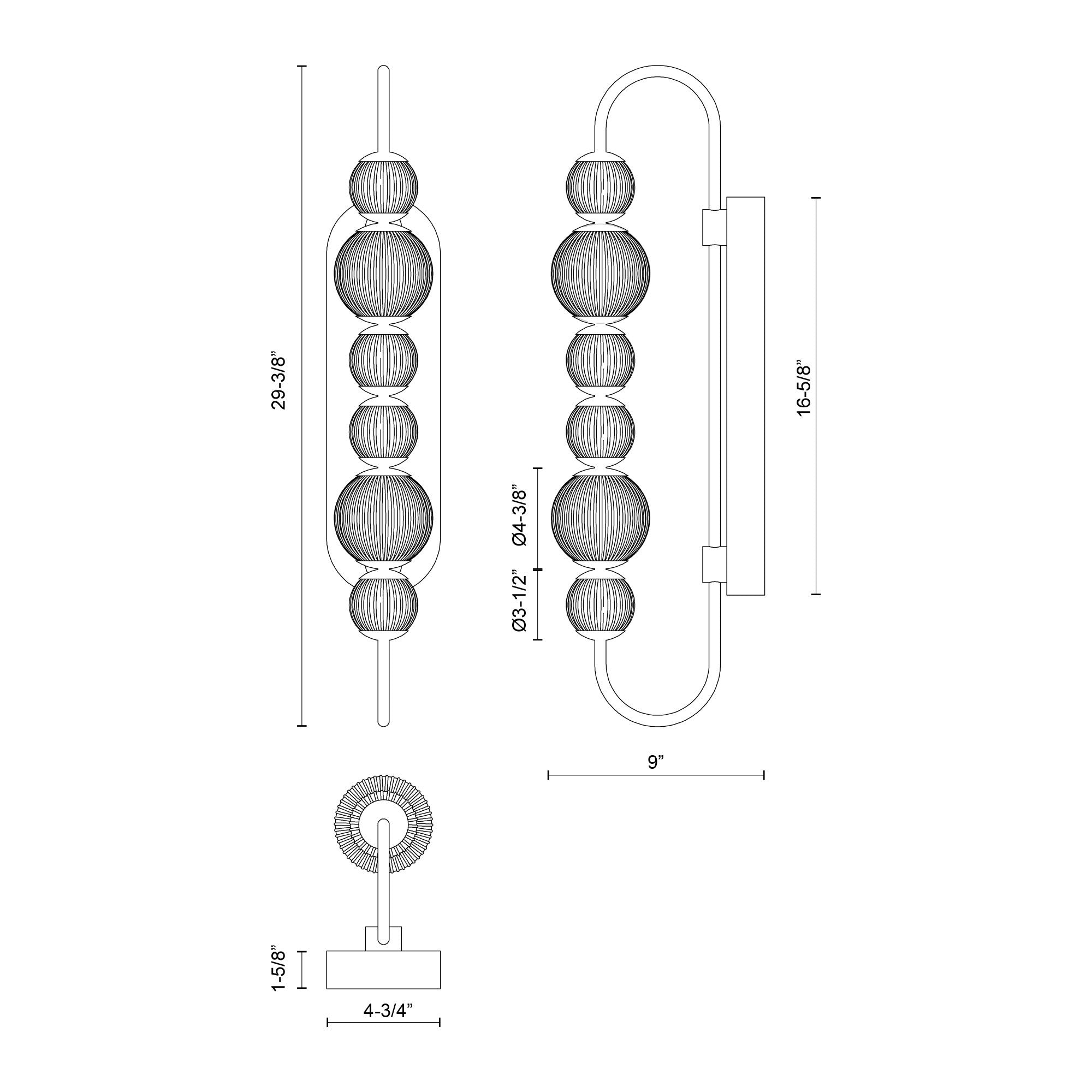 Marni 28-in Polished Nickel LED Wall/Vanity