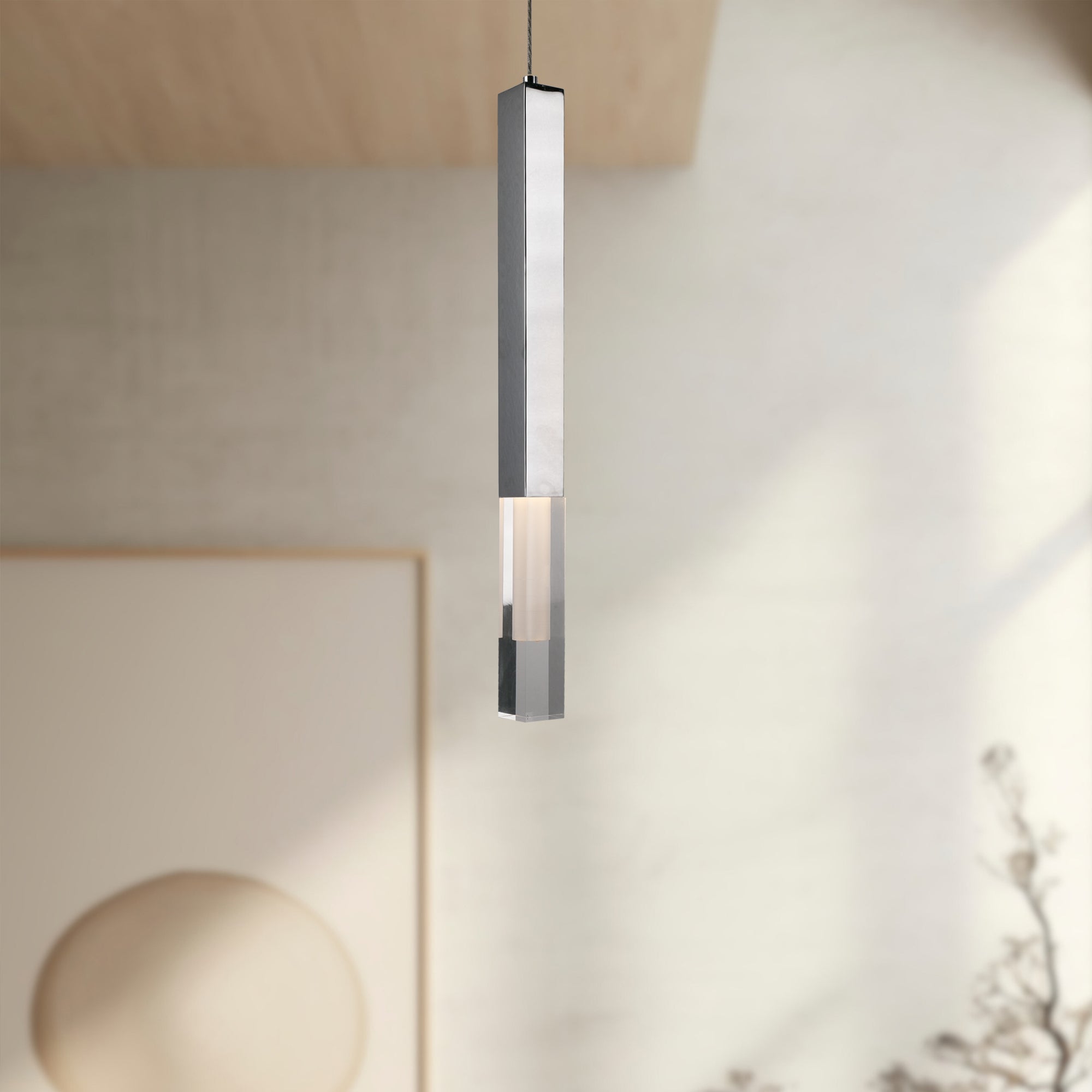 Martelo 5-in Chrome LED Pendant