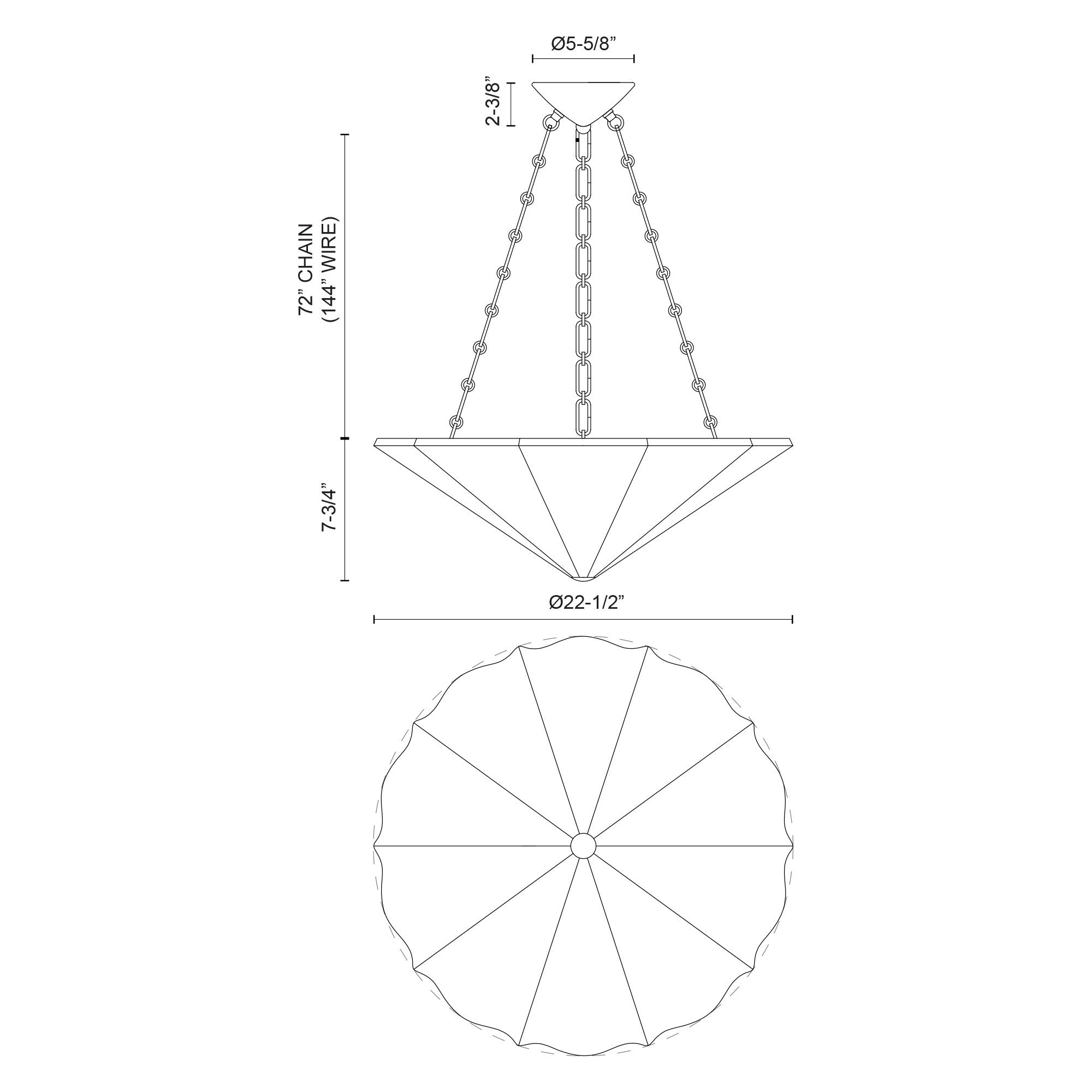 Martine 23-in Antique White 3 Lights Chandeliers