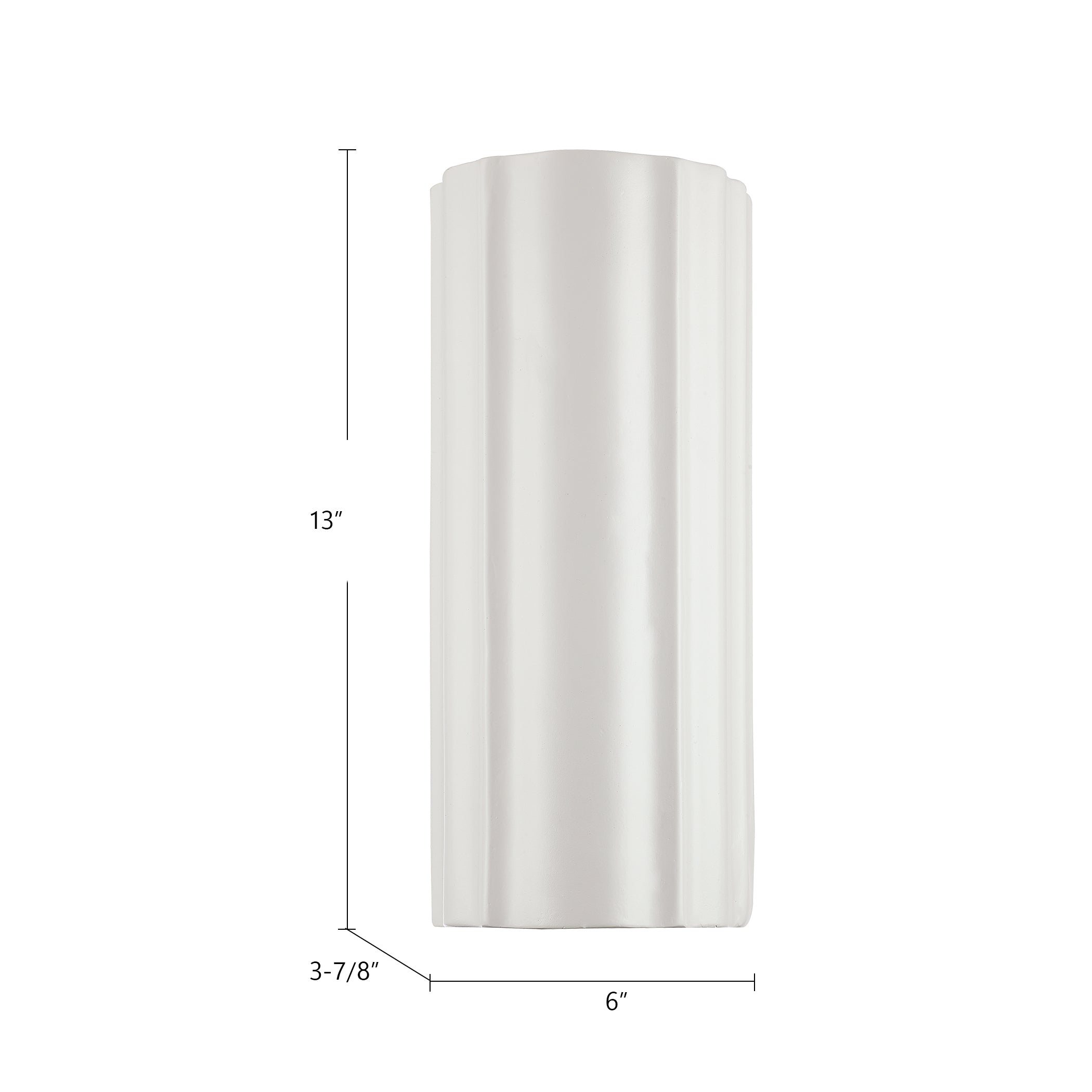 Martine 6-in Antique White 2 Lights Wall/Vanity