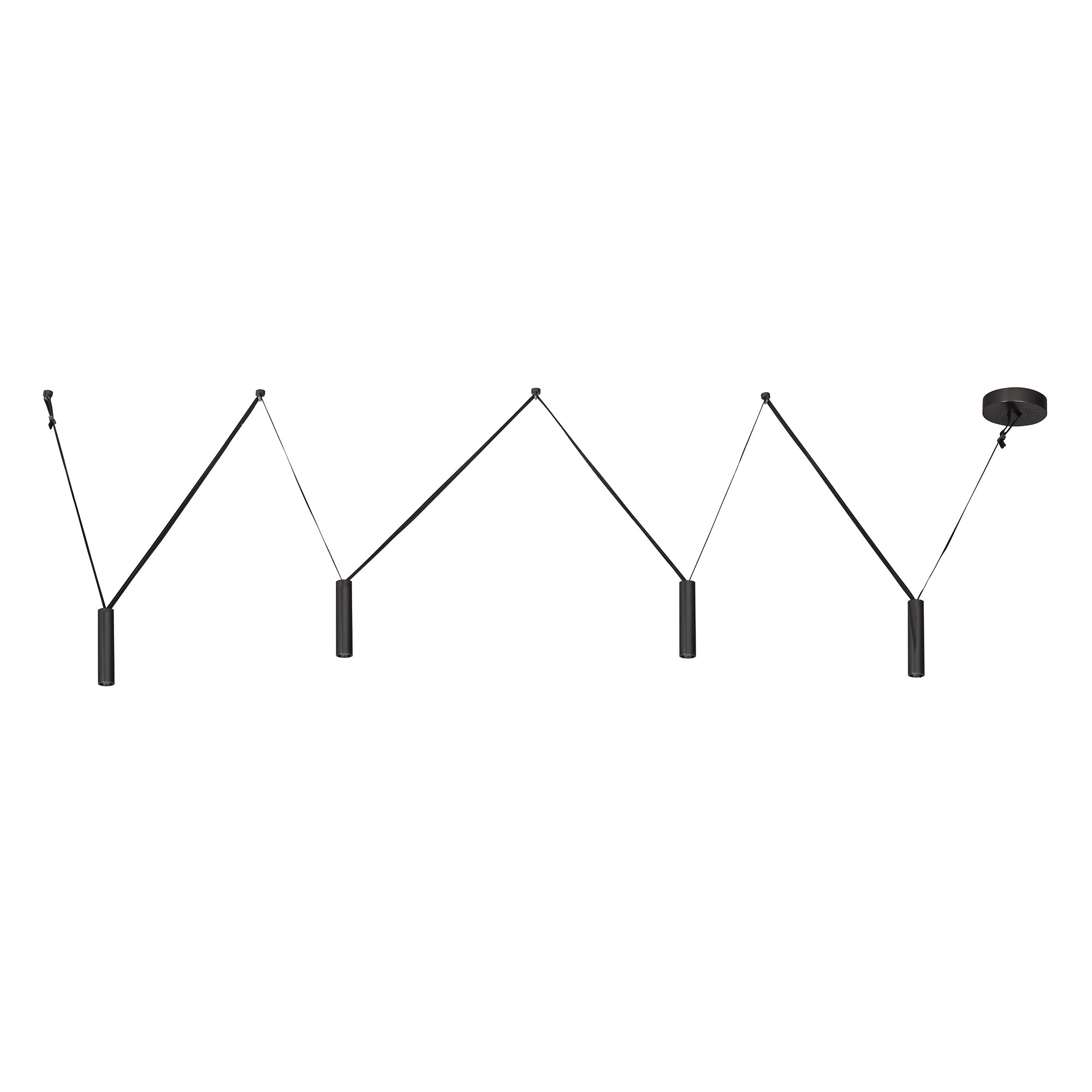 Mason 4-in Urban Bronze LED Linear Pendant