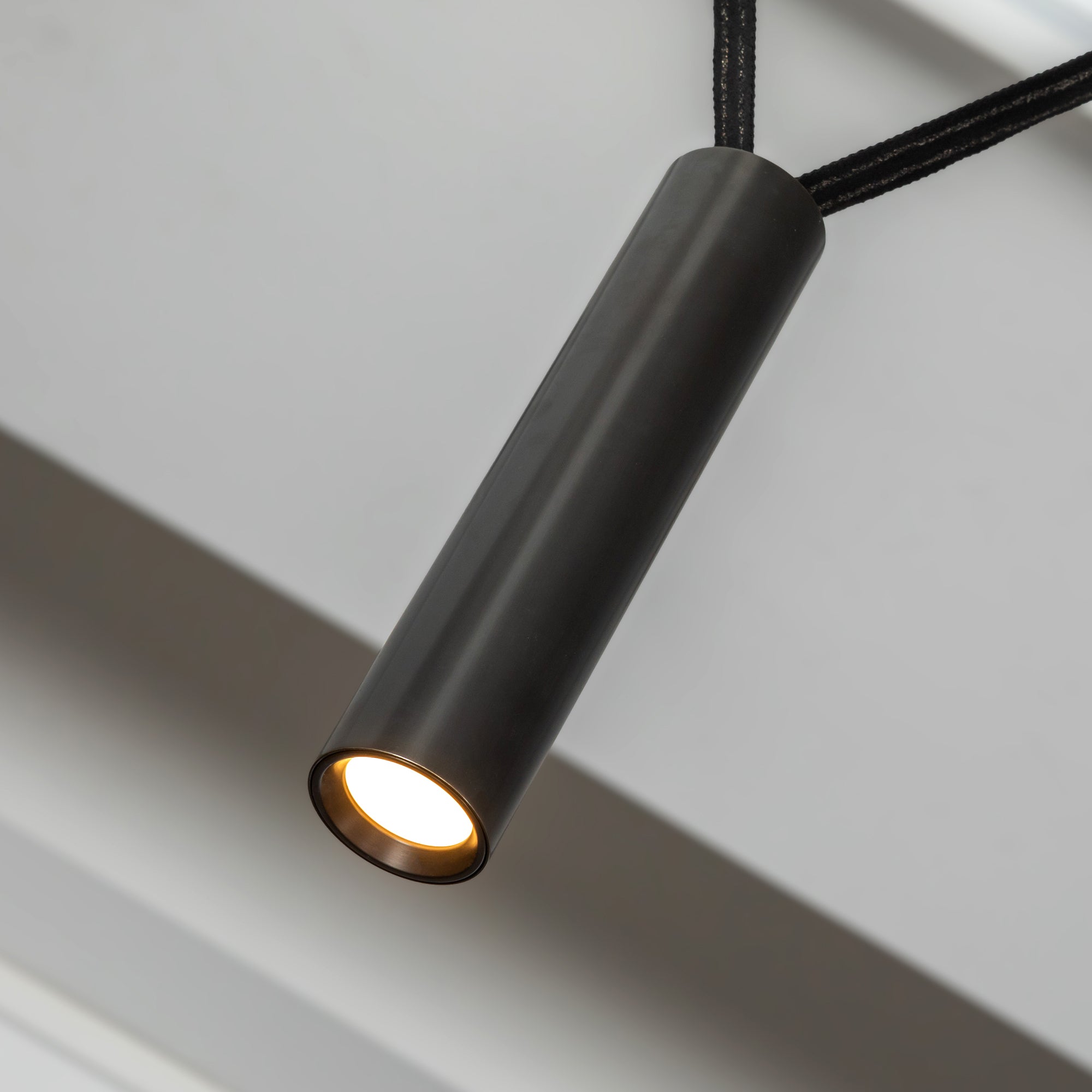 Mason 4-in Urban Bronze LED Linear Pendant