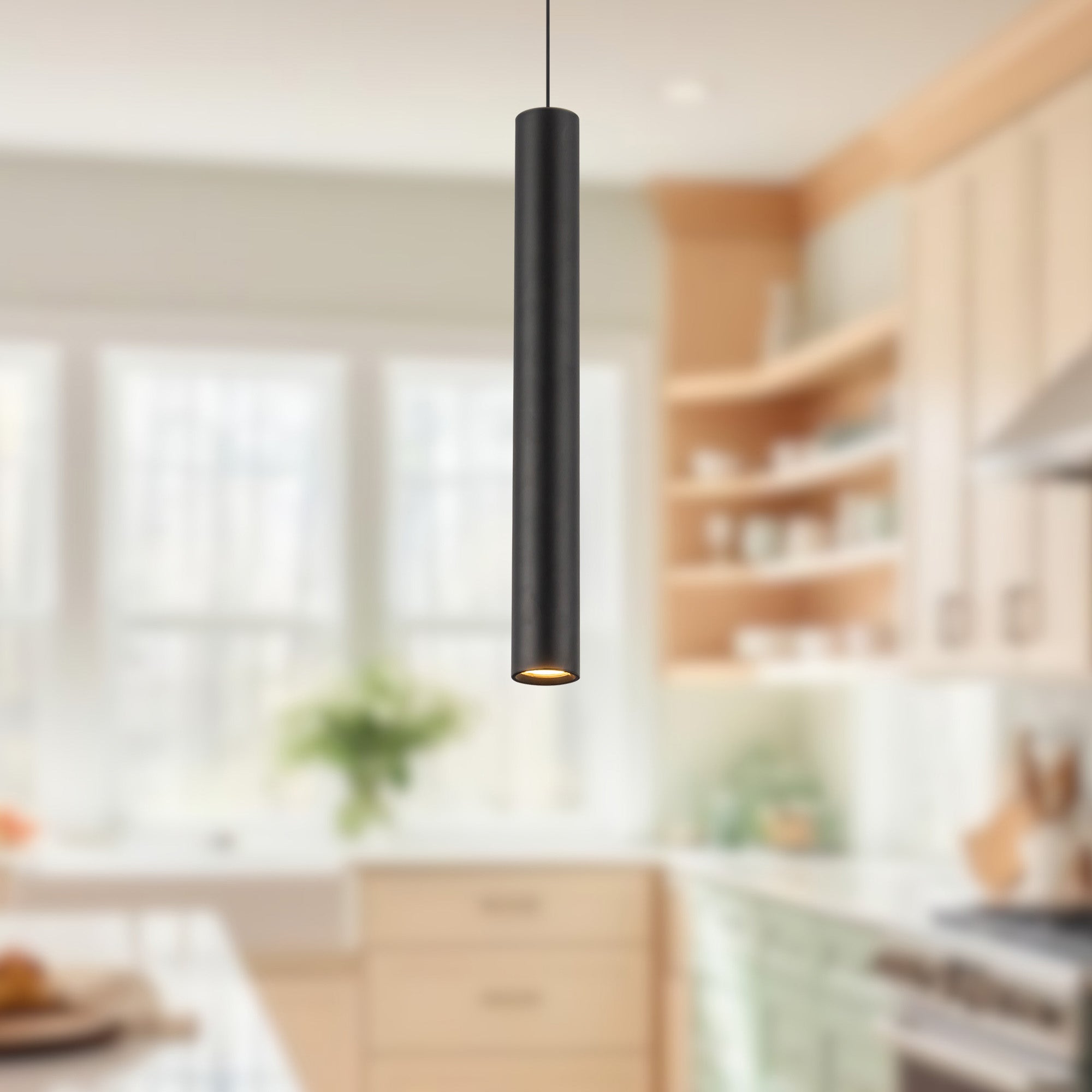 Mason 14-in Urban Bronze LED Pendant