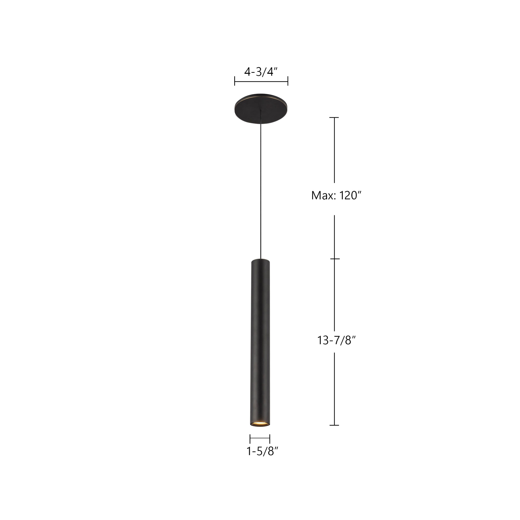 Mason 14-in Urban Bronze LED Pendant