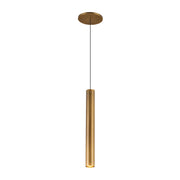 Mason 14-in Vintage Brass LED Pendant